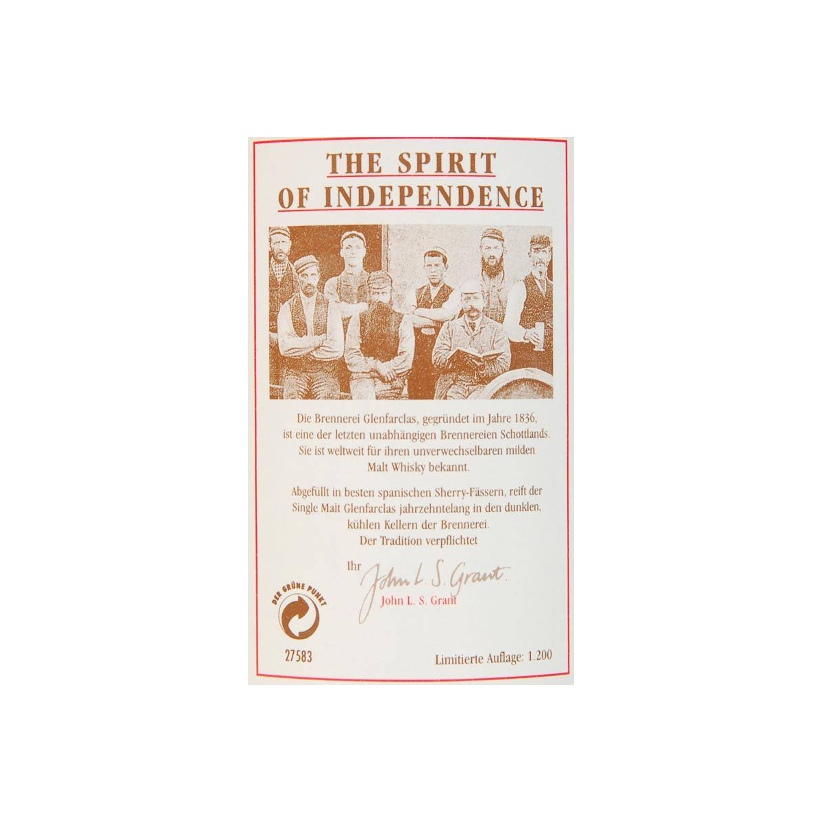 Glenfarclas 1971 25 Years Single Malt Whisky 3