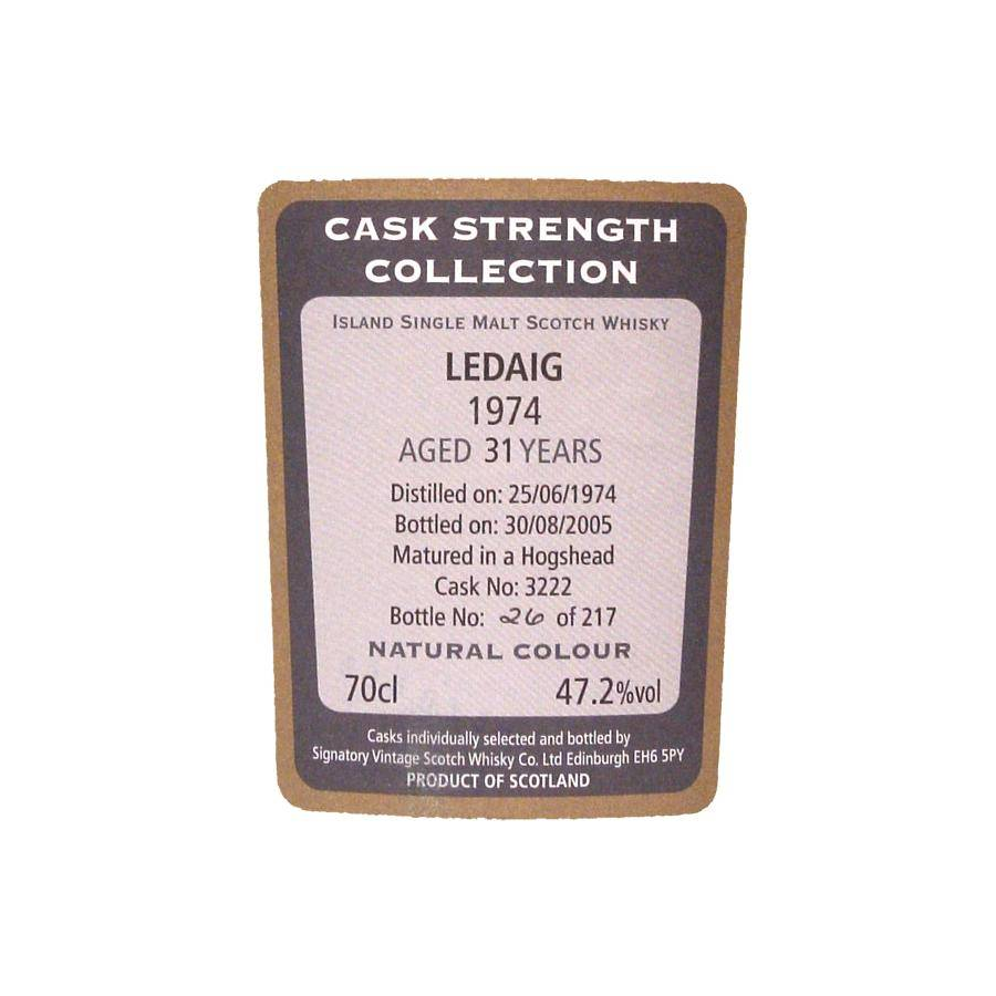 Tobermory Cask Strength Collection 1974 31 Years Single Malt Whisky 2