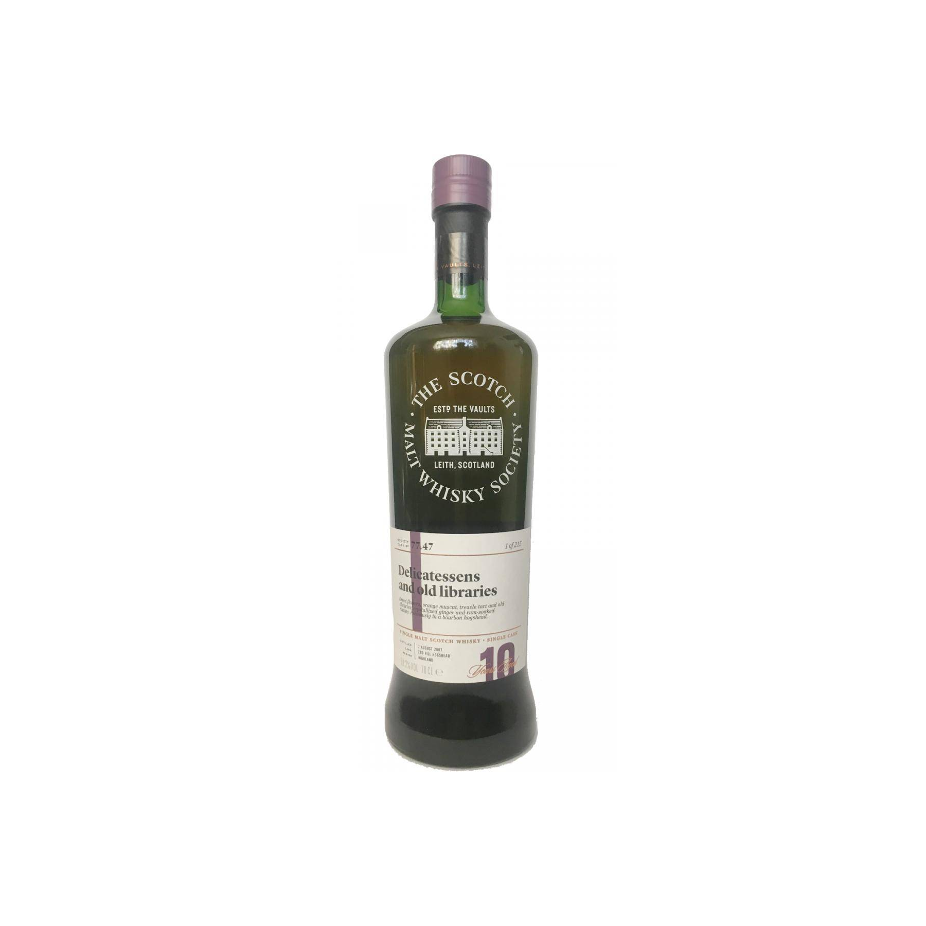 The Scotch Malt Whisky Society 2007 10 Years Single Malt Whisky
