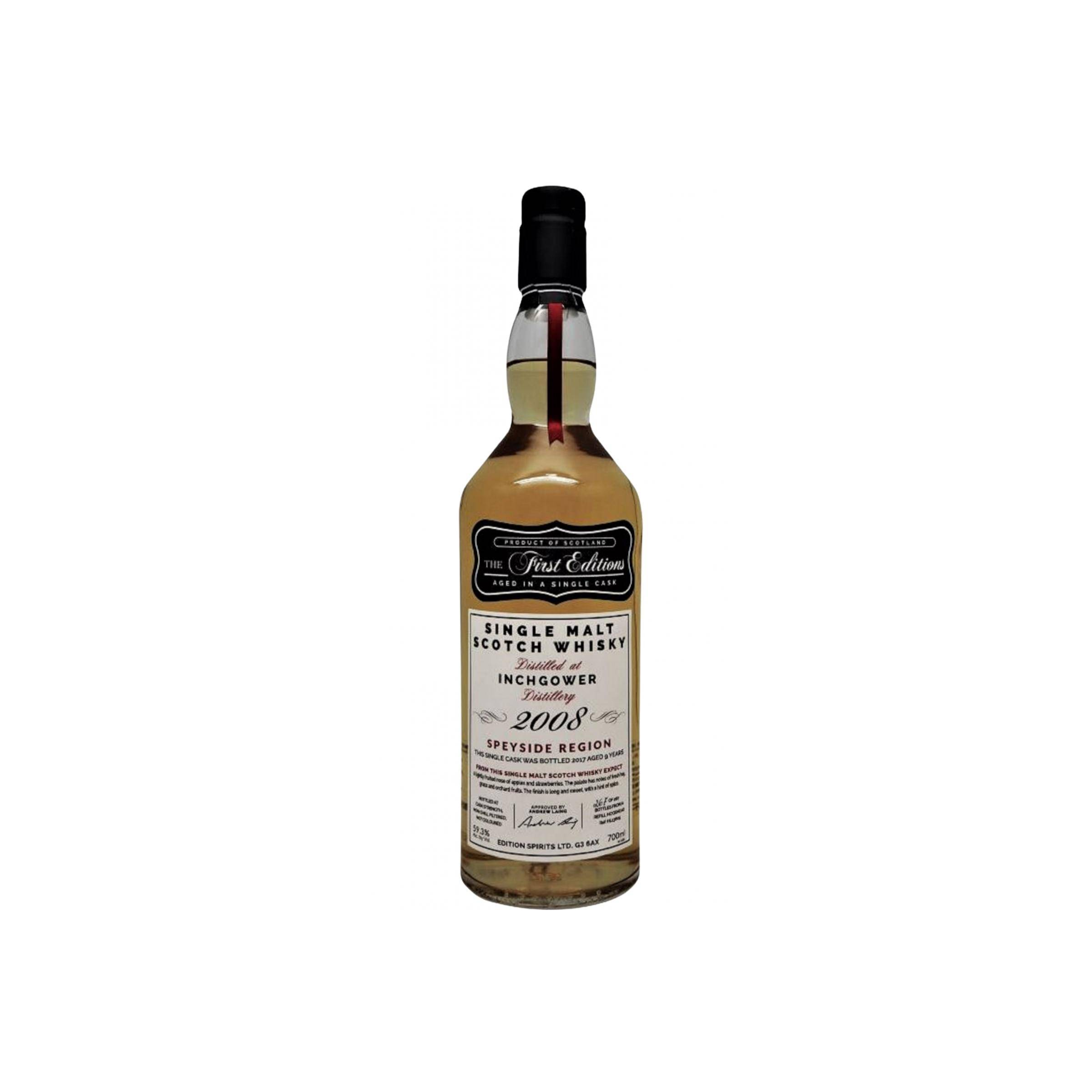Inchgower The First Editions 2008 9 Years Single Malt Whisky