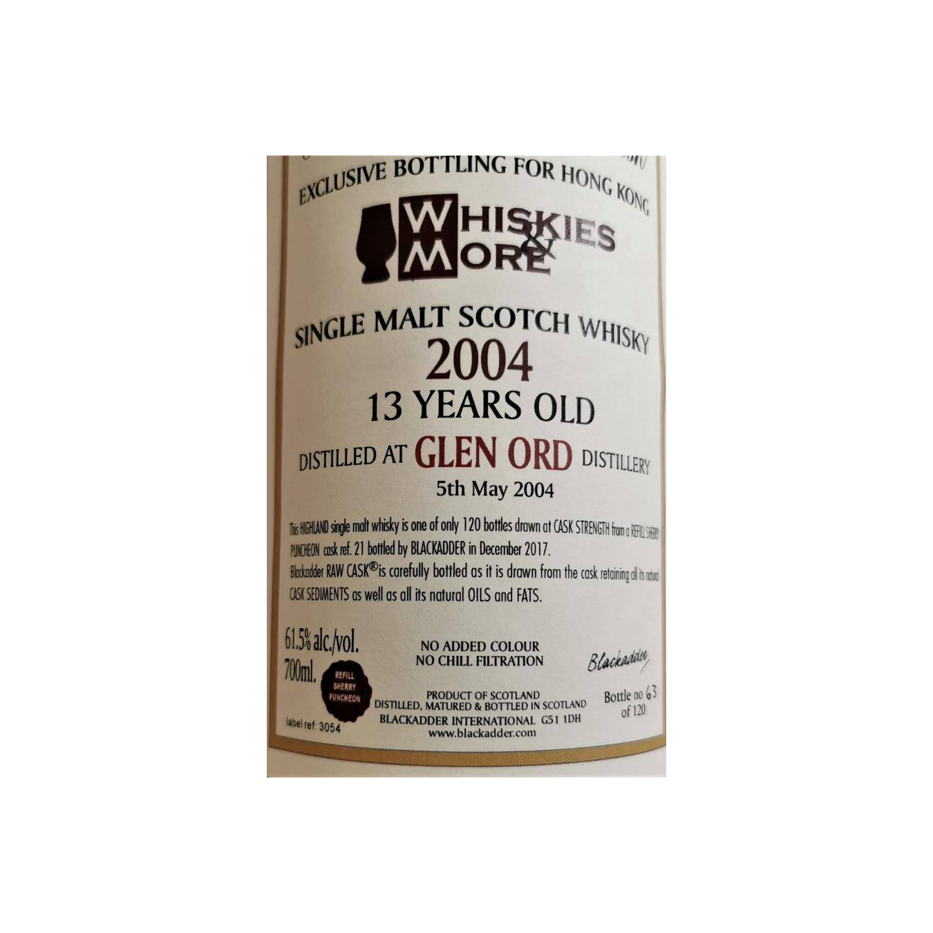 Glen Ord Raw Cask 2004 13 Years Single Malt Whisky 2