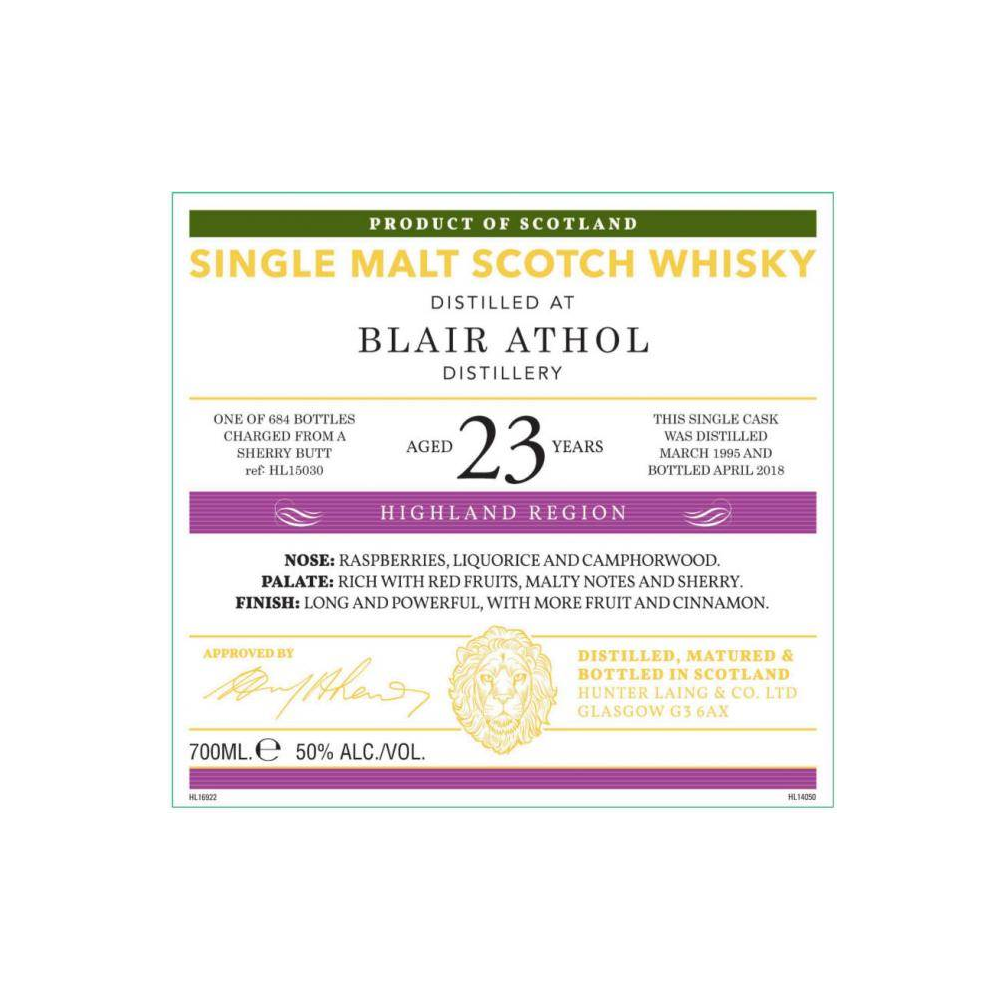 Blair Athol Old Malt Cask 1995 23 Years Single Malt Whisky 3