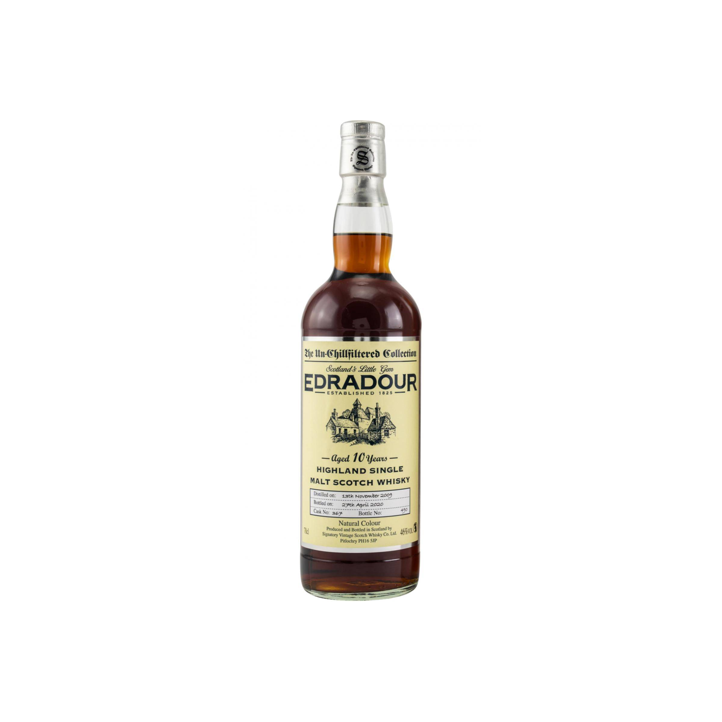 Edradour The Un-Chillfiltered Collection 2009 10 Years Single Malt Whisky