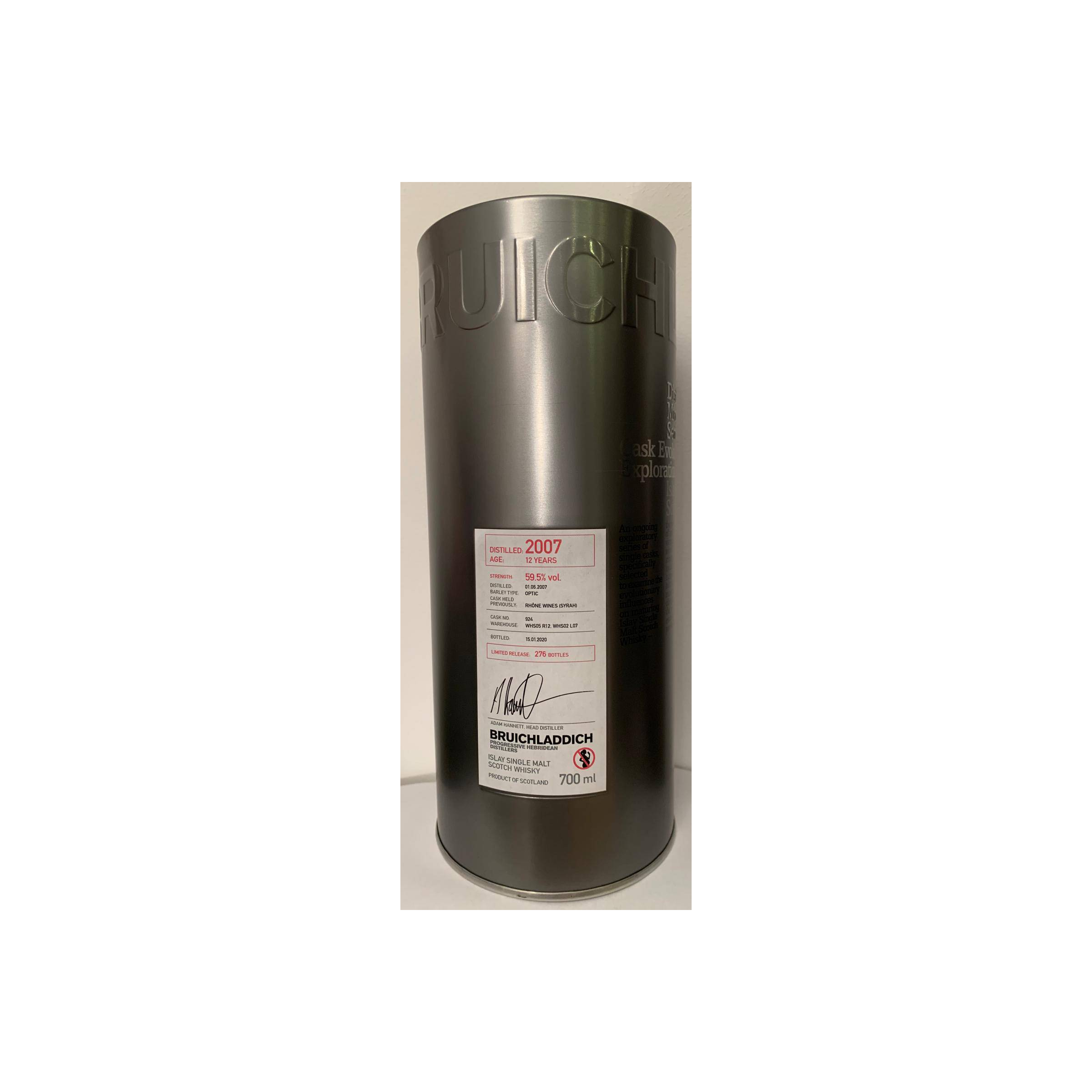 Bruichladdich 2007 12 Years Single Malt Whisky 2