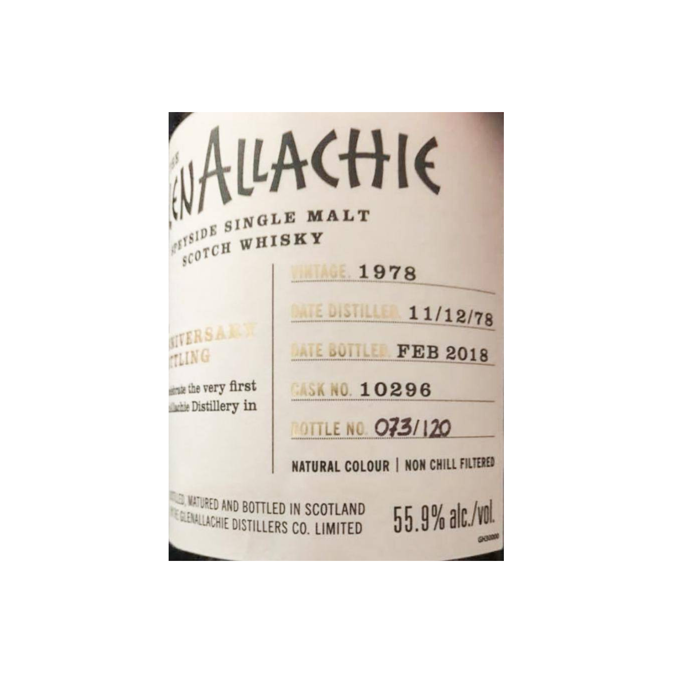 The GlenAllachie 1978 39 Years Single Malt Whisky 3