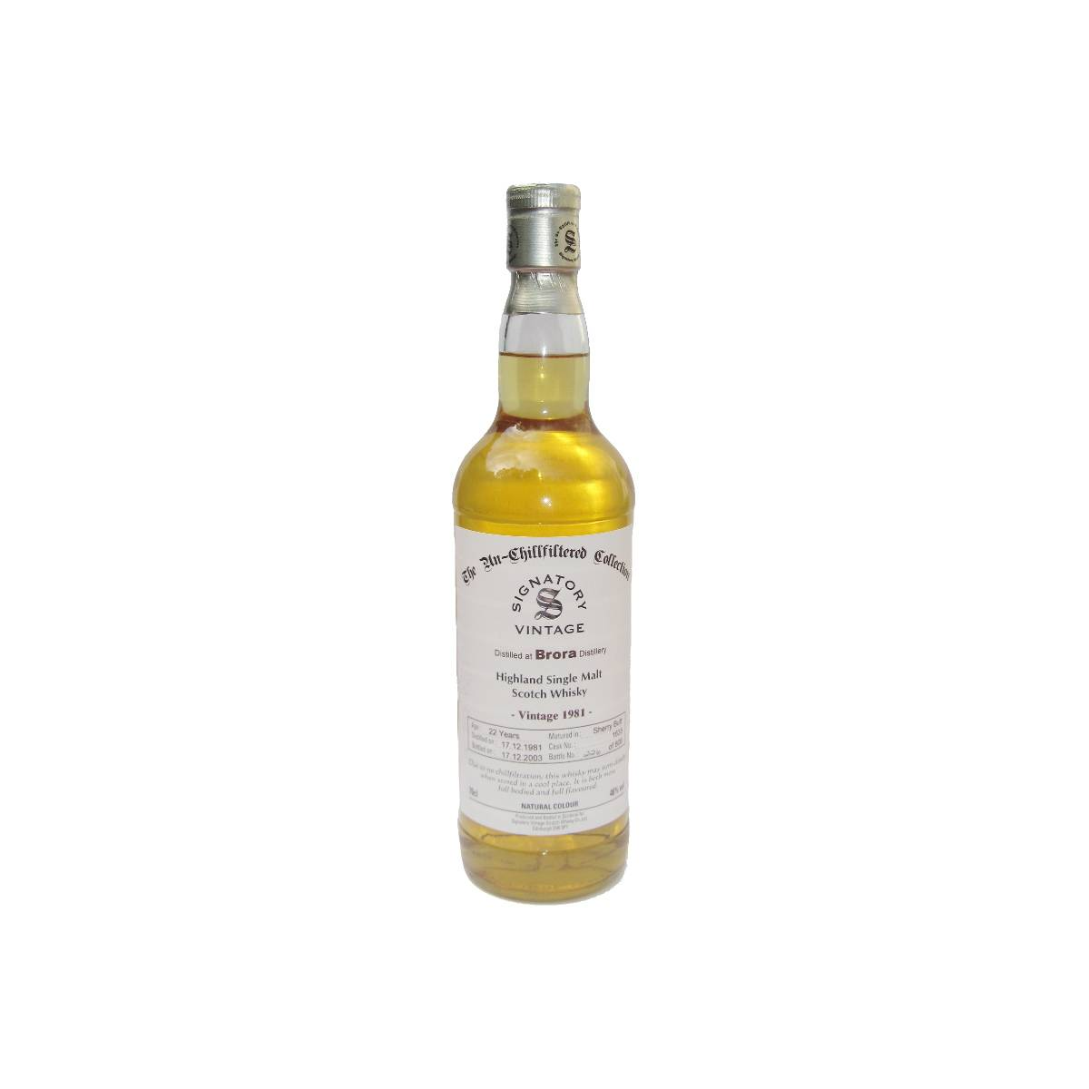 Brora The Un-Chillfiltered Collection 1981 22 Years Single Malt Whisky