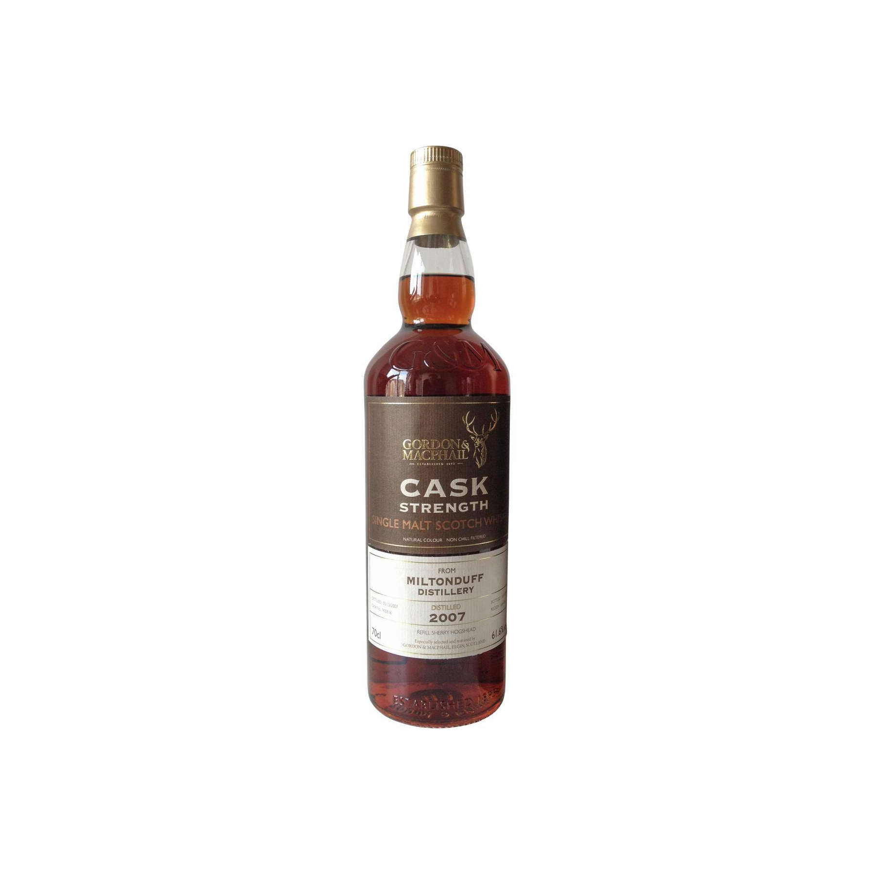 Miltonduff Cask Strength Collection 2007 10 Years Single Malt Whisky