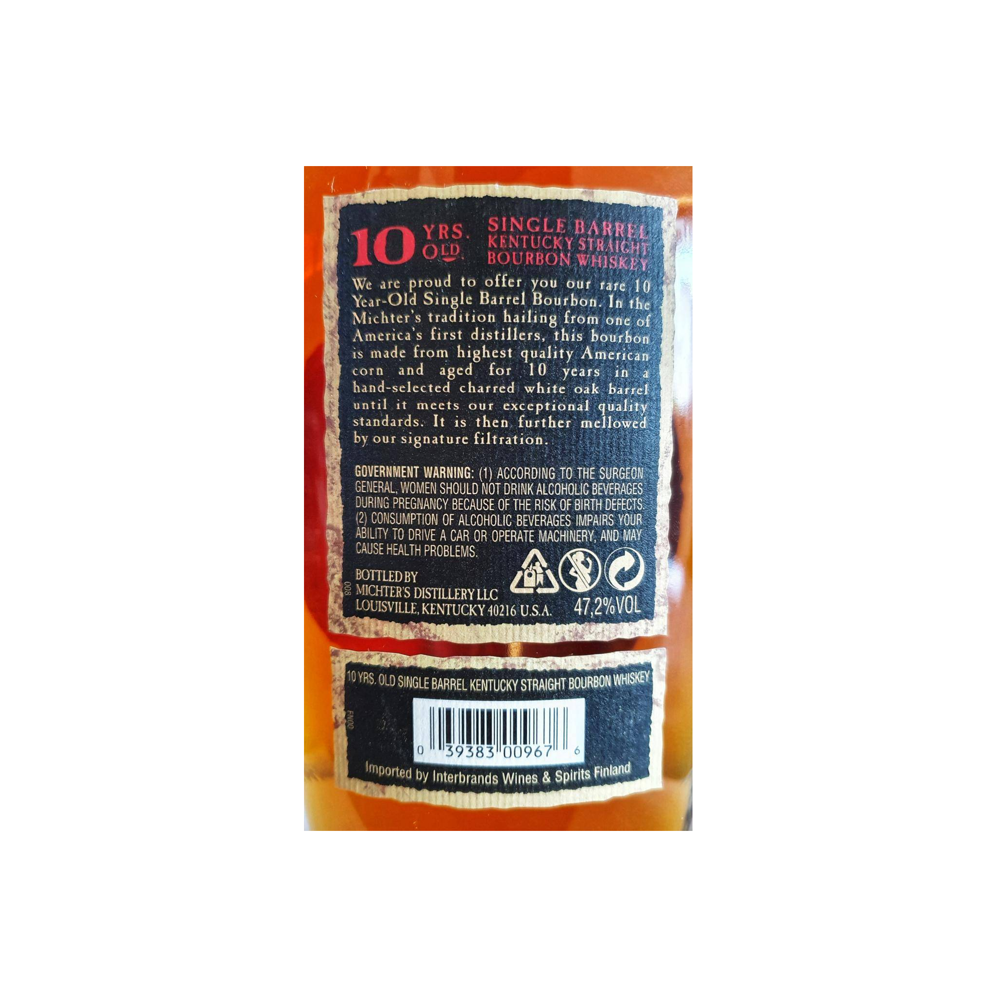 Michter's 10 Years Bourbon Whisky 2