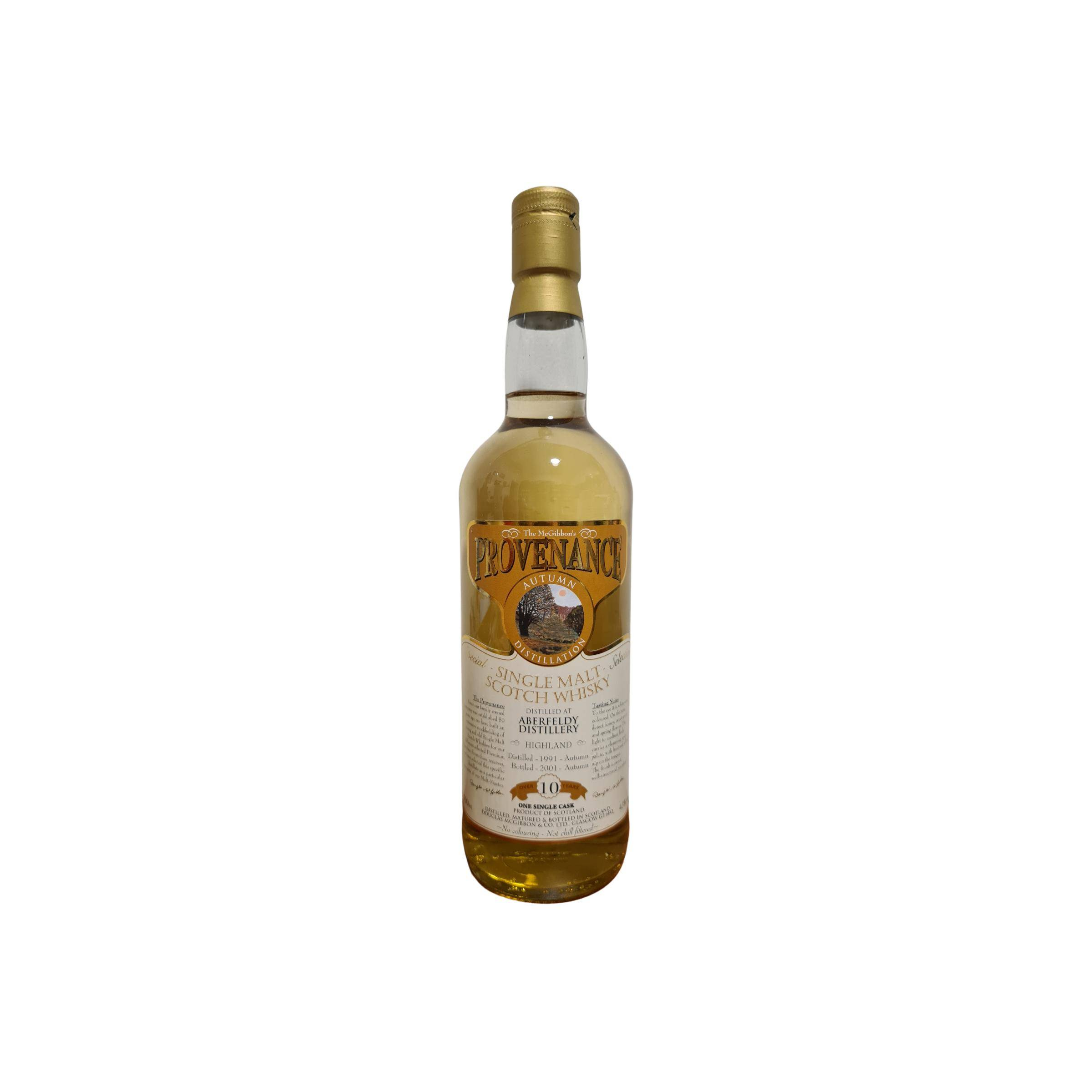 Aberfeldy McGibbon's Provenance 1991 10 Years Single Malt Whisky