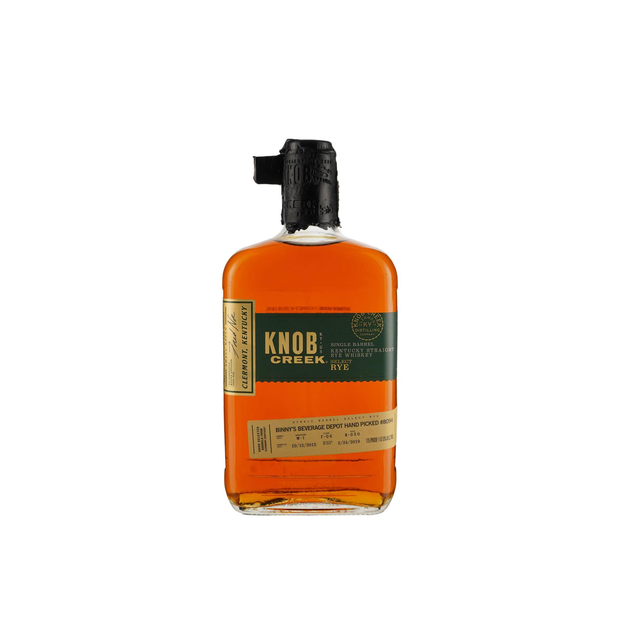 Knob Creek 2012 6 Years Rye Whisky
