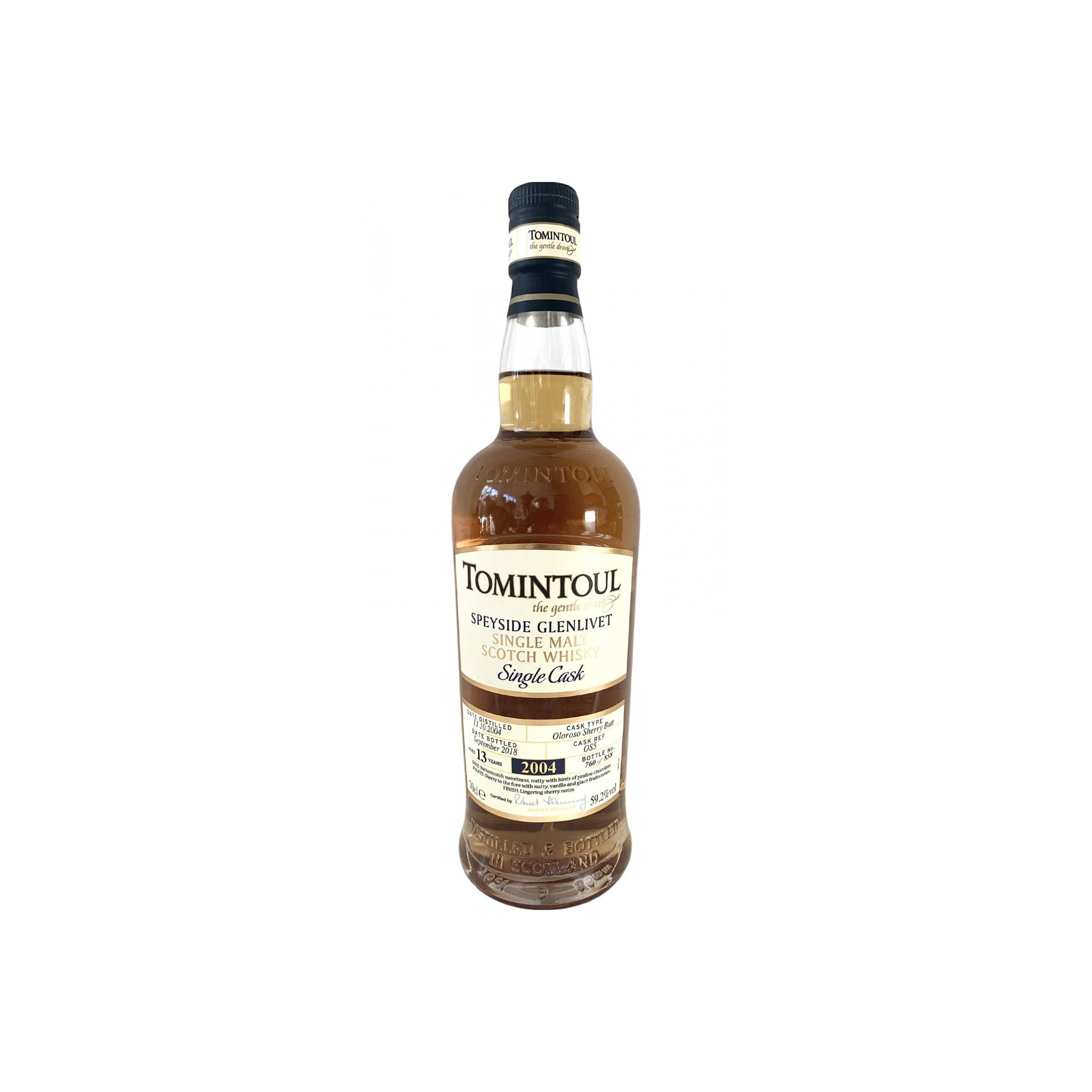 Tomintoul Single Cask 2004 13 Years Single Malt Whisky