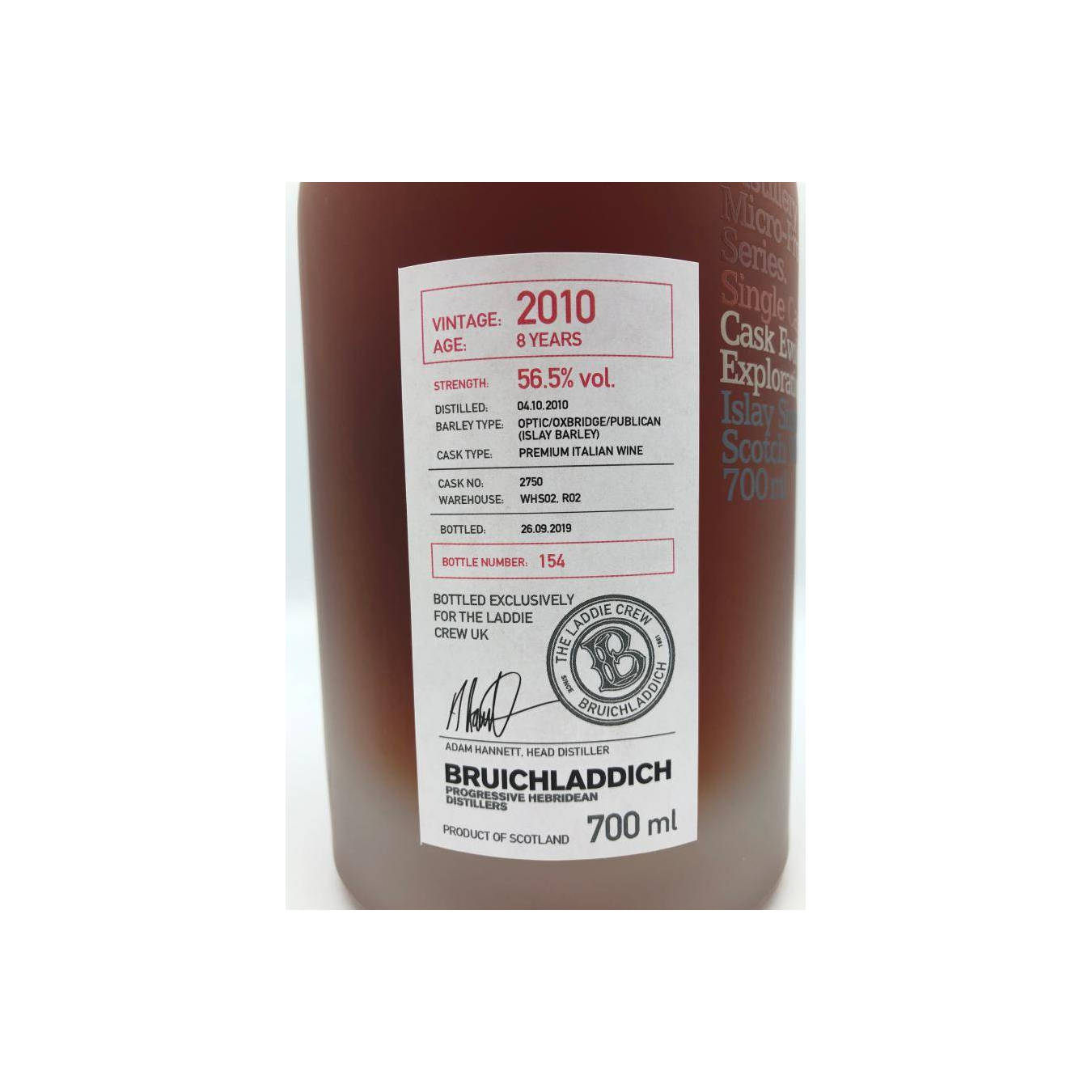 Bruichladdich 2010 8 Years Single Malt Whisky 2