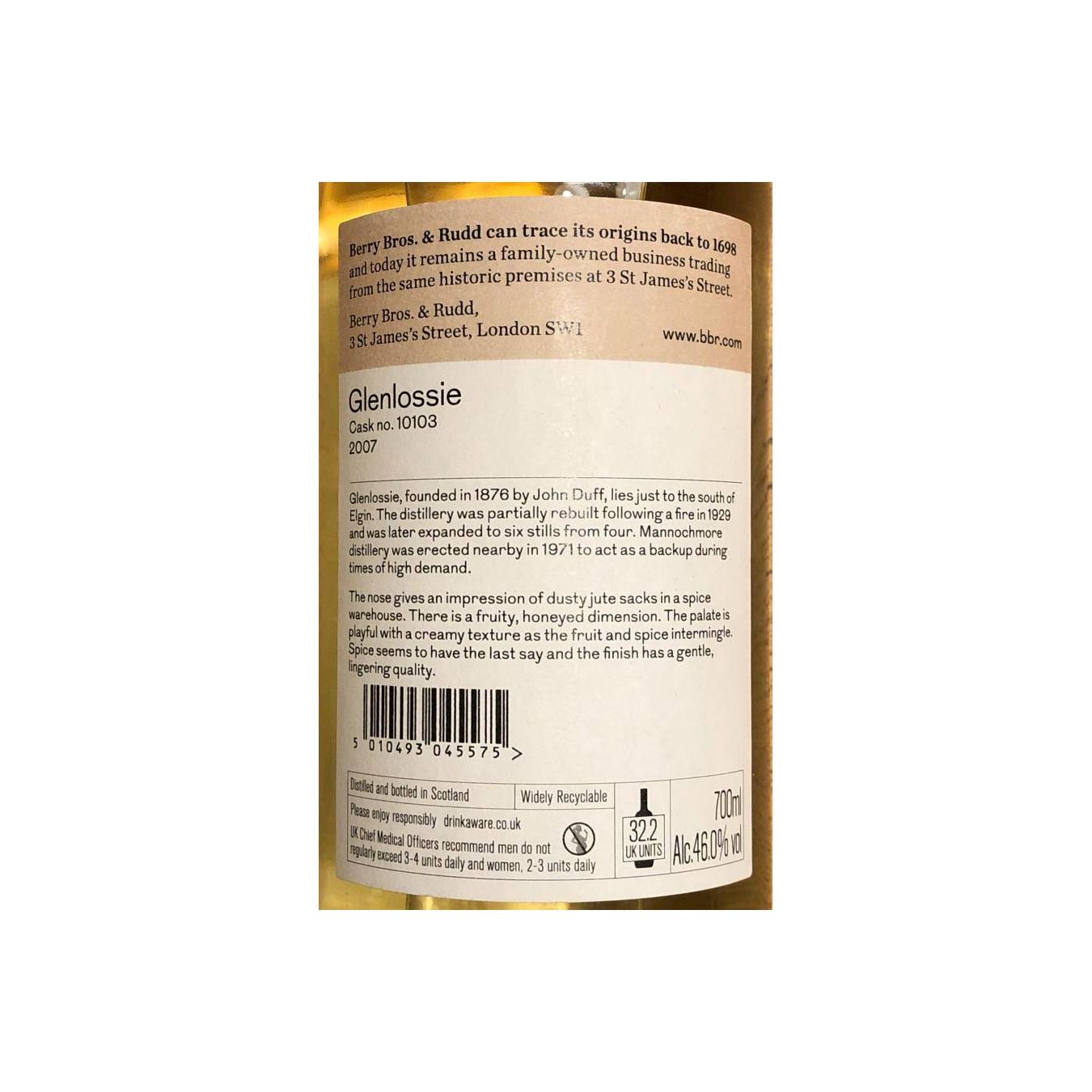Glenlossie 2007 9 Years Single Malt Whisky 2