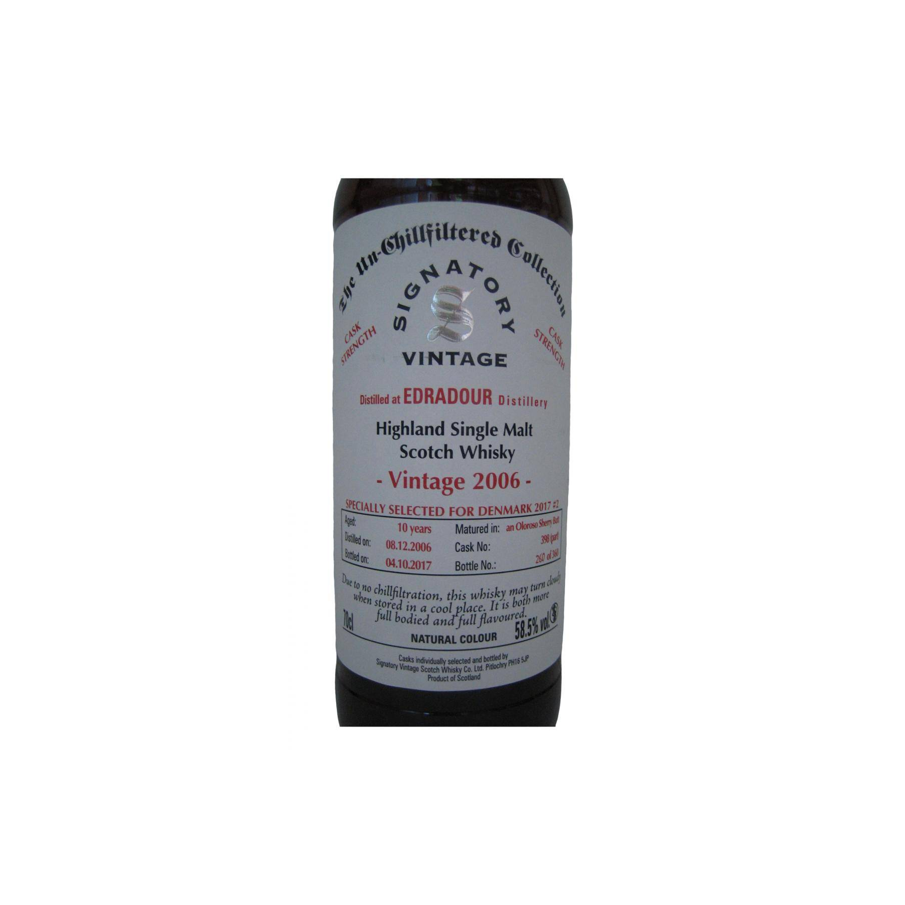 Edradour 2006 10 Years Single Malt Whisky 2
