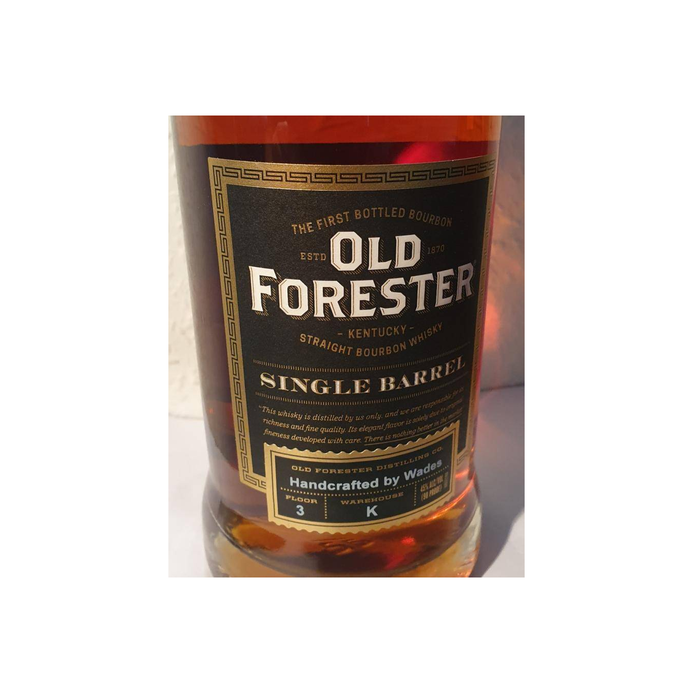 Old Forester Single Barrel
