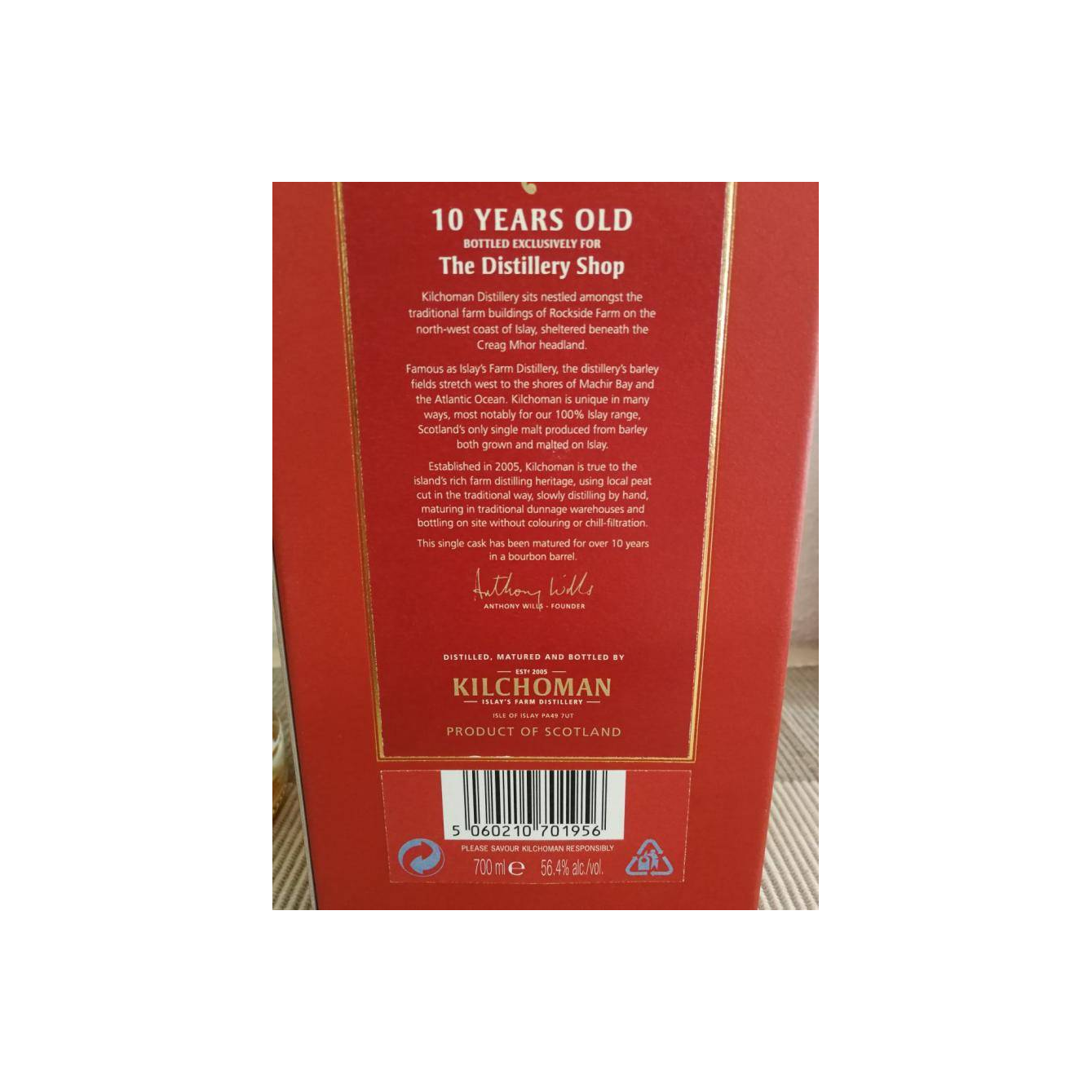 Kilchoman 2008 10 Years Single Malt Whisky 2