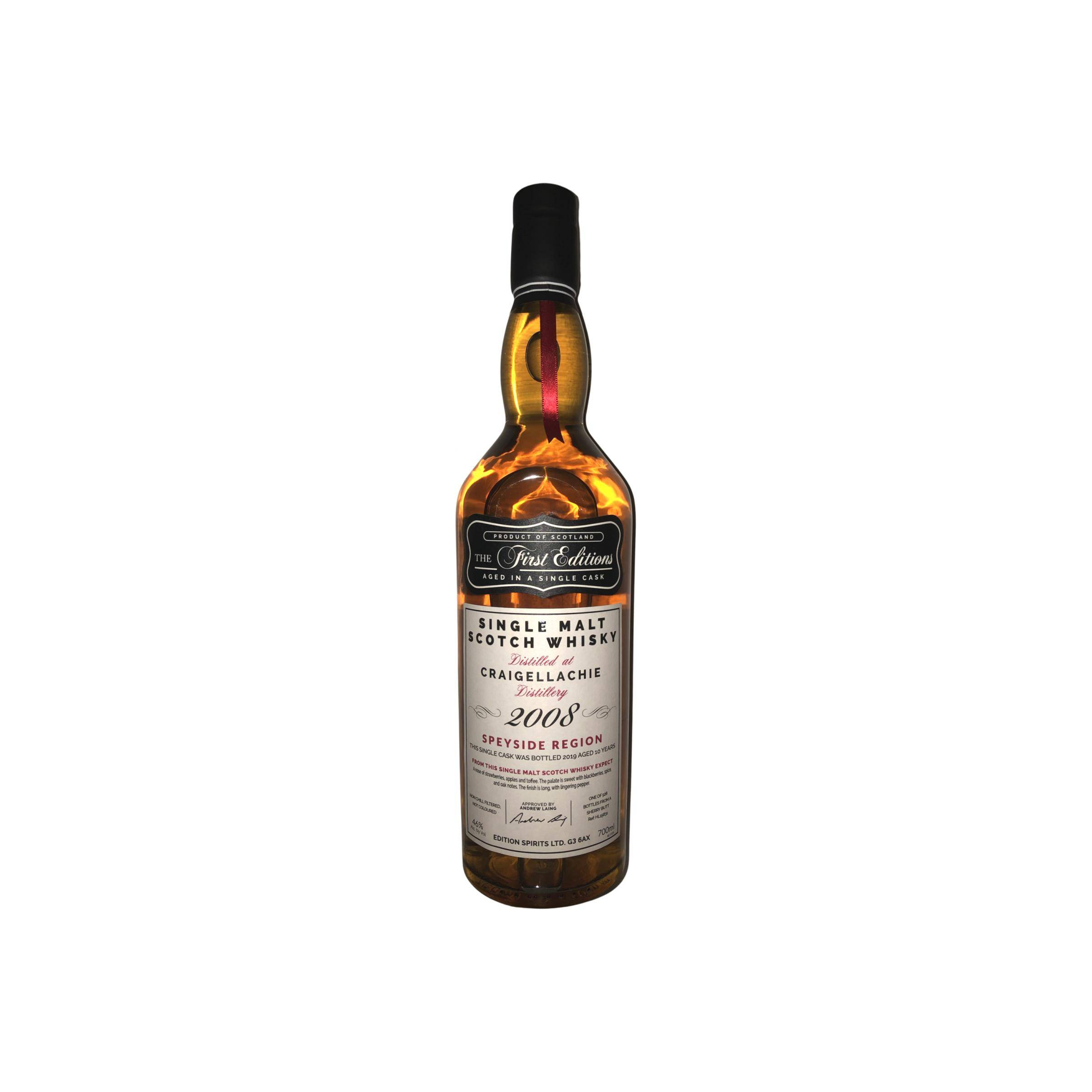 Craigellachie The First Editions 2008 10 Years Single Malt Whisky