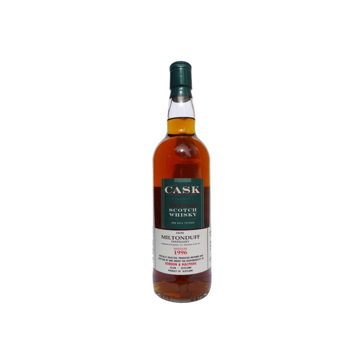 Miltonduff Cask Strength Collection 1996 10 Years Single Malt Whisky