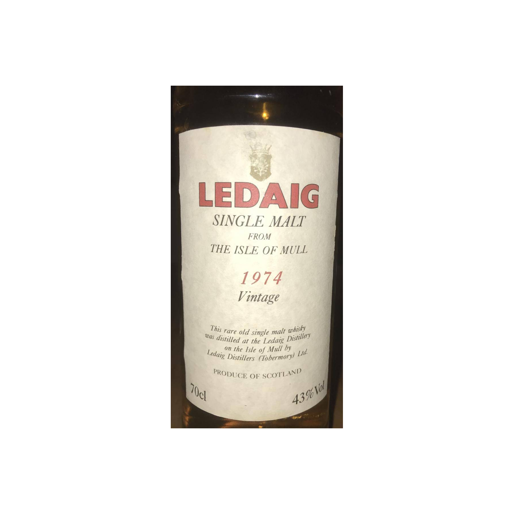 Ledaig 1974 21 Years Single Malt Whisky
