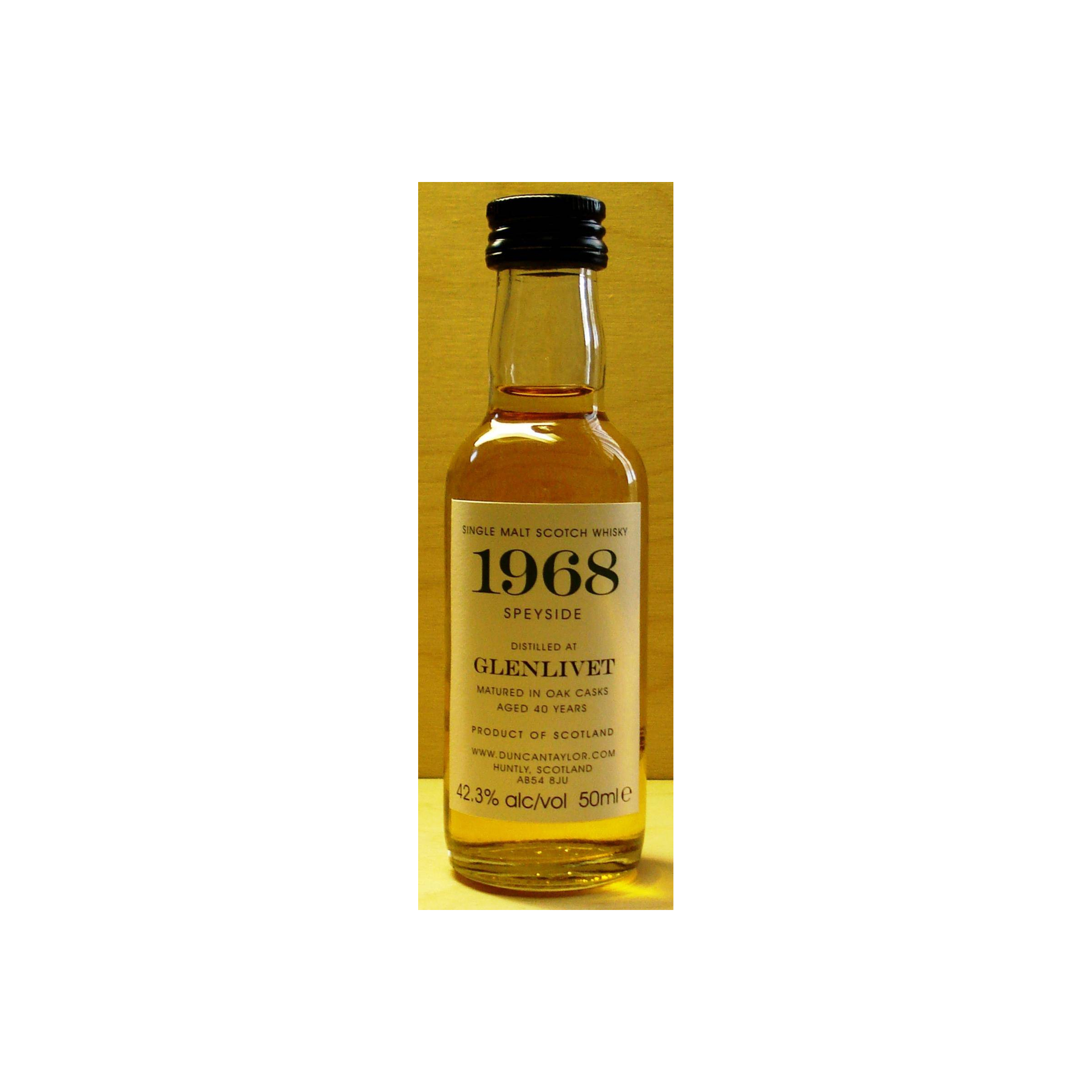 The Glenlivet Miniature 1968 40 Years Single Malt Whisky 2