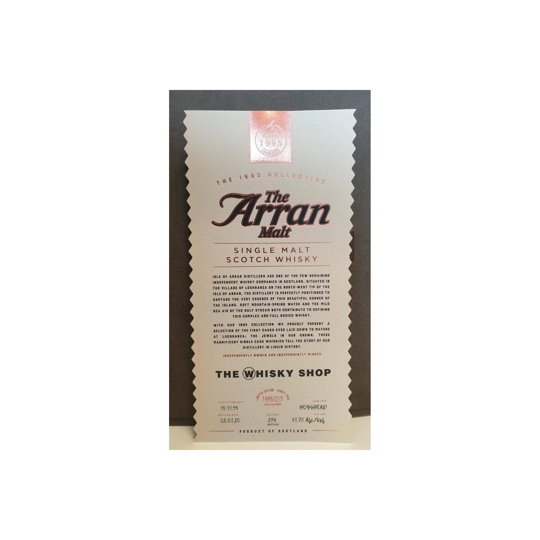 Arran 1995 24 Years Single Malt Whisky 3