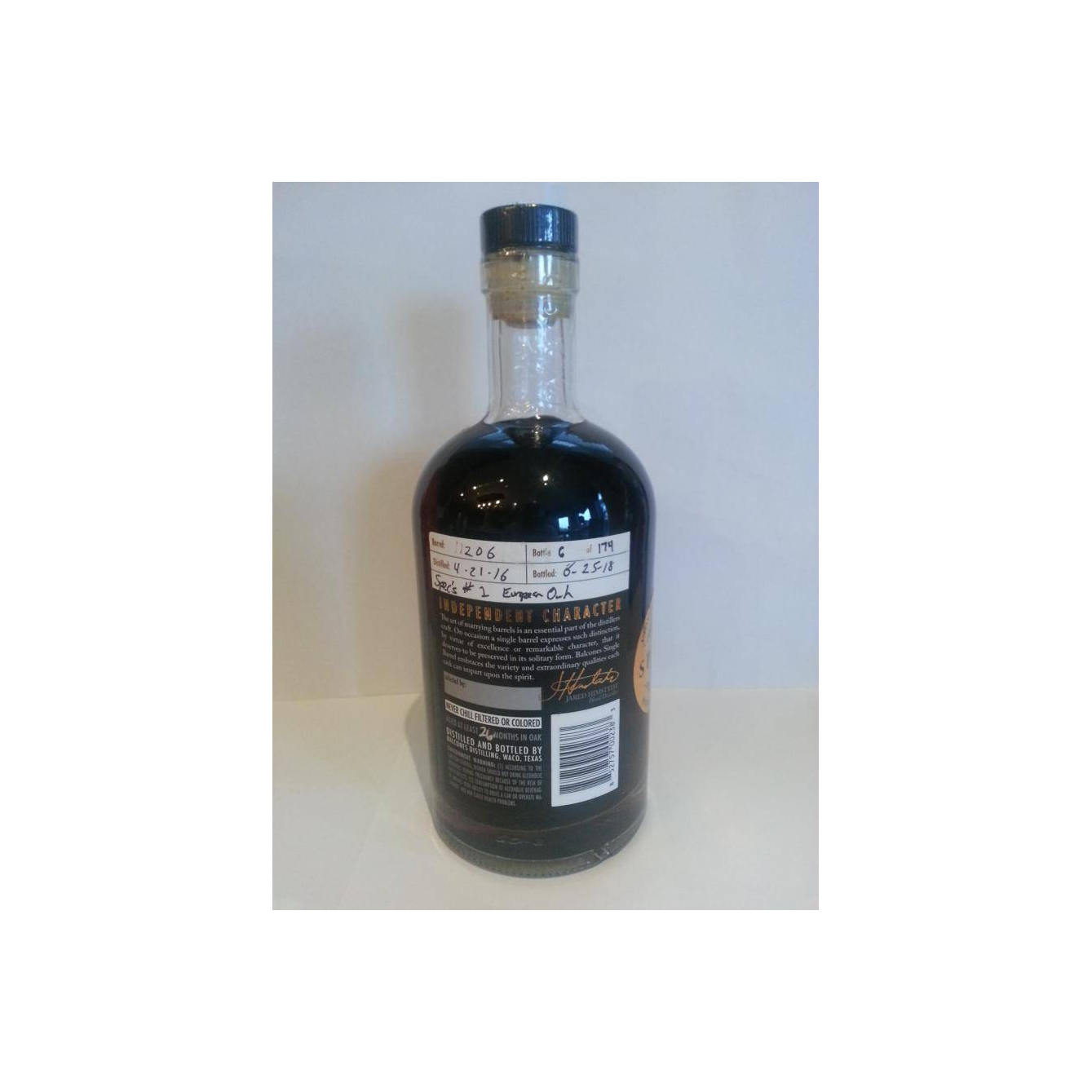 Balcones Single Cask 2016 2 Years Single Malt Whisky 2