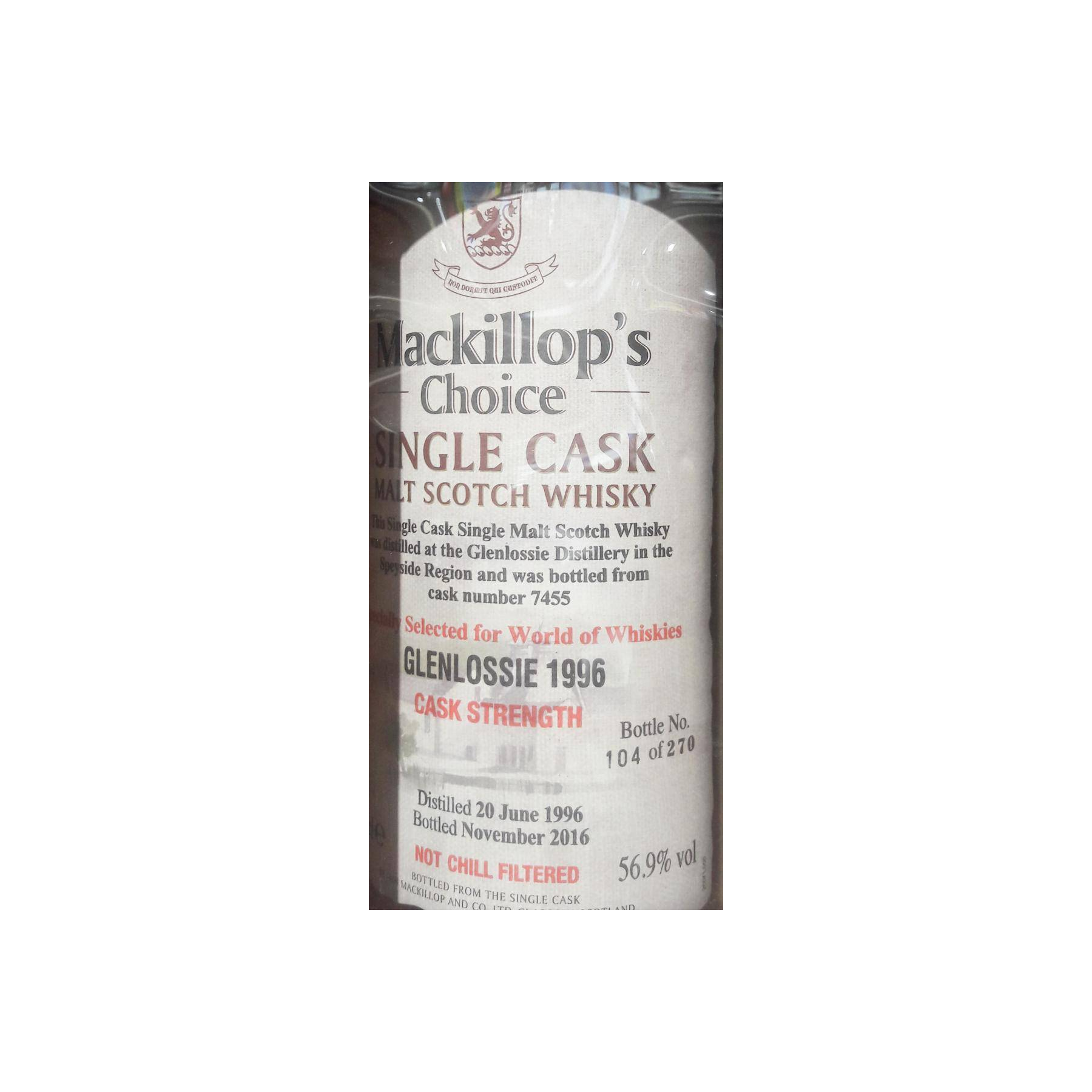 Glenlossie 1996 20 Years Single Malt Whisky