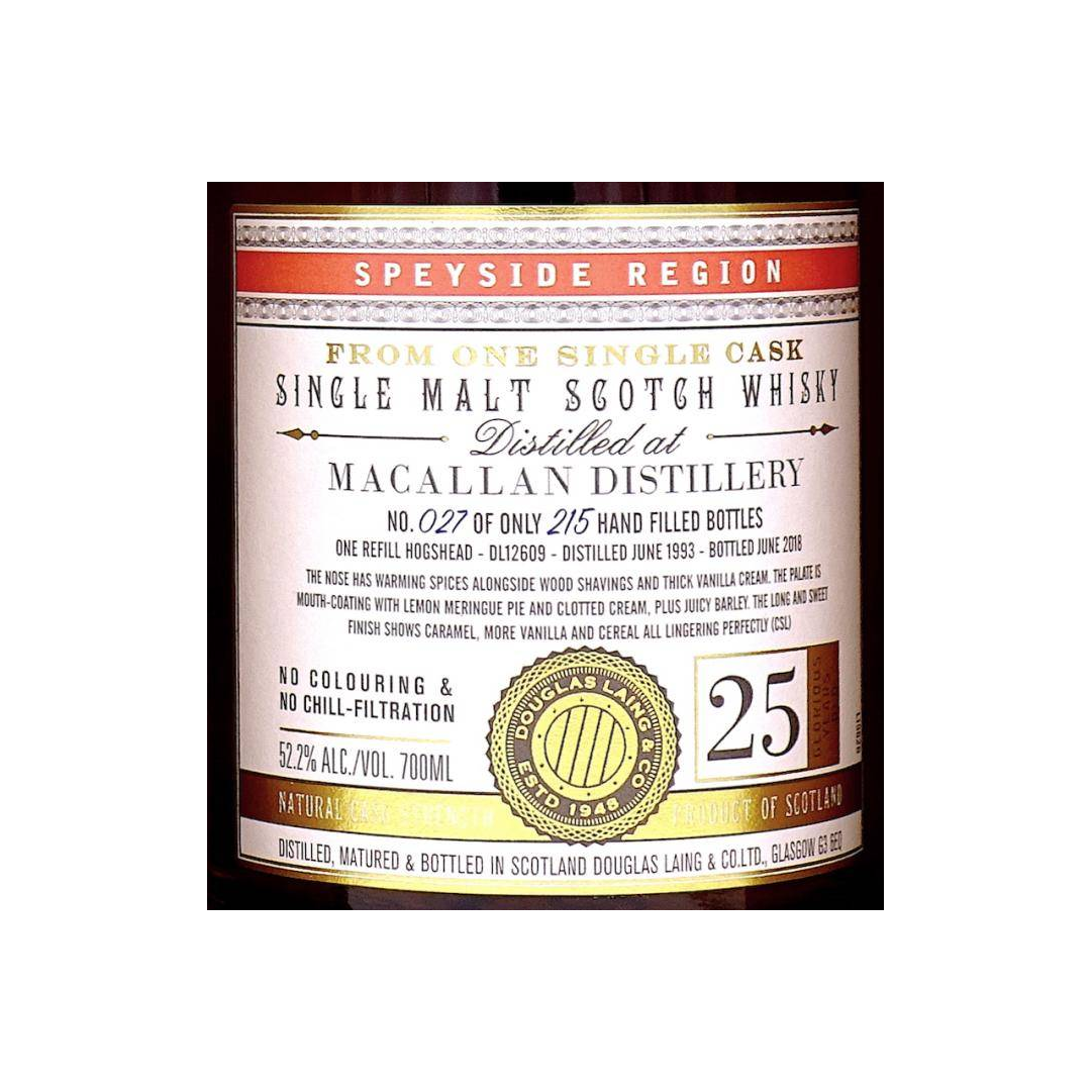 The Macallan 1993 25 Years Single Malt Whisky 3