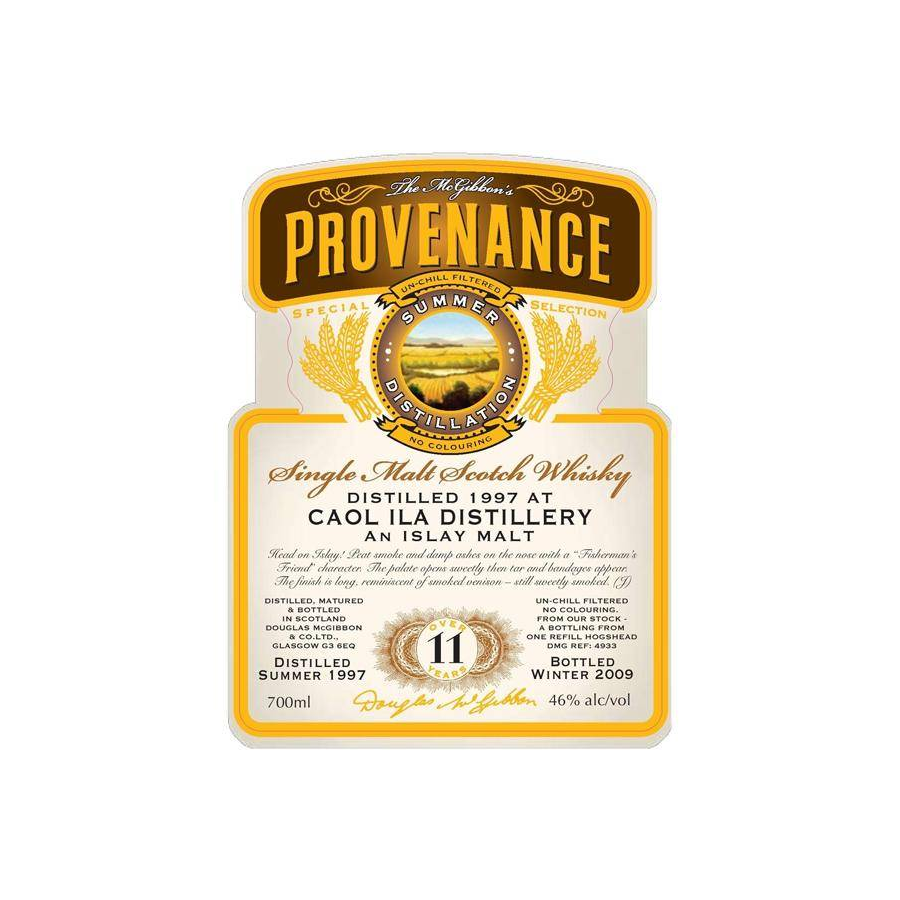 Caol Ila McGibbon's Provenance 1997 11 Years Single Malt Whisky 2