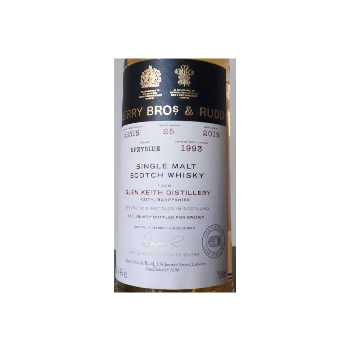Glen Keith 1993 25 Years Single Malt Whisky 2