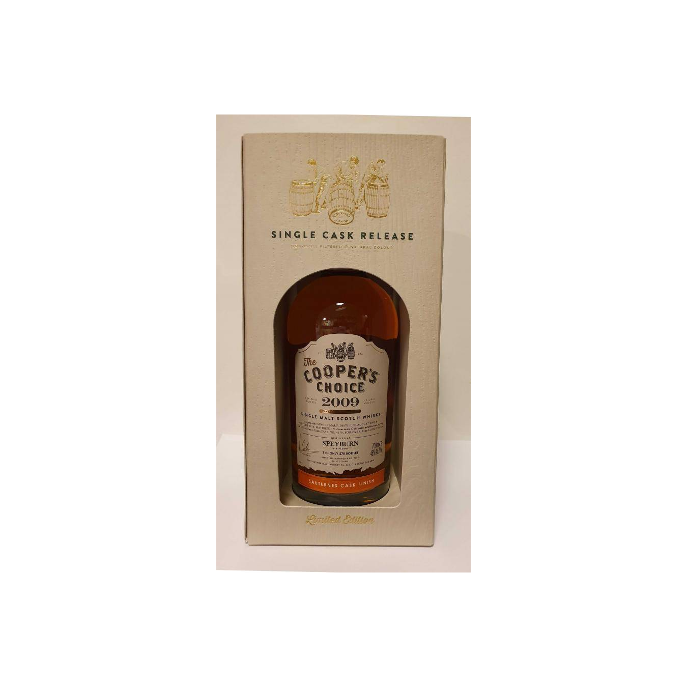 Spey The Cooper's Choice 2009 9 Years Single Malt Whisky 3