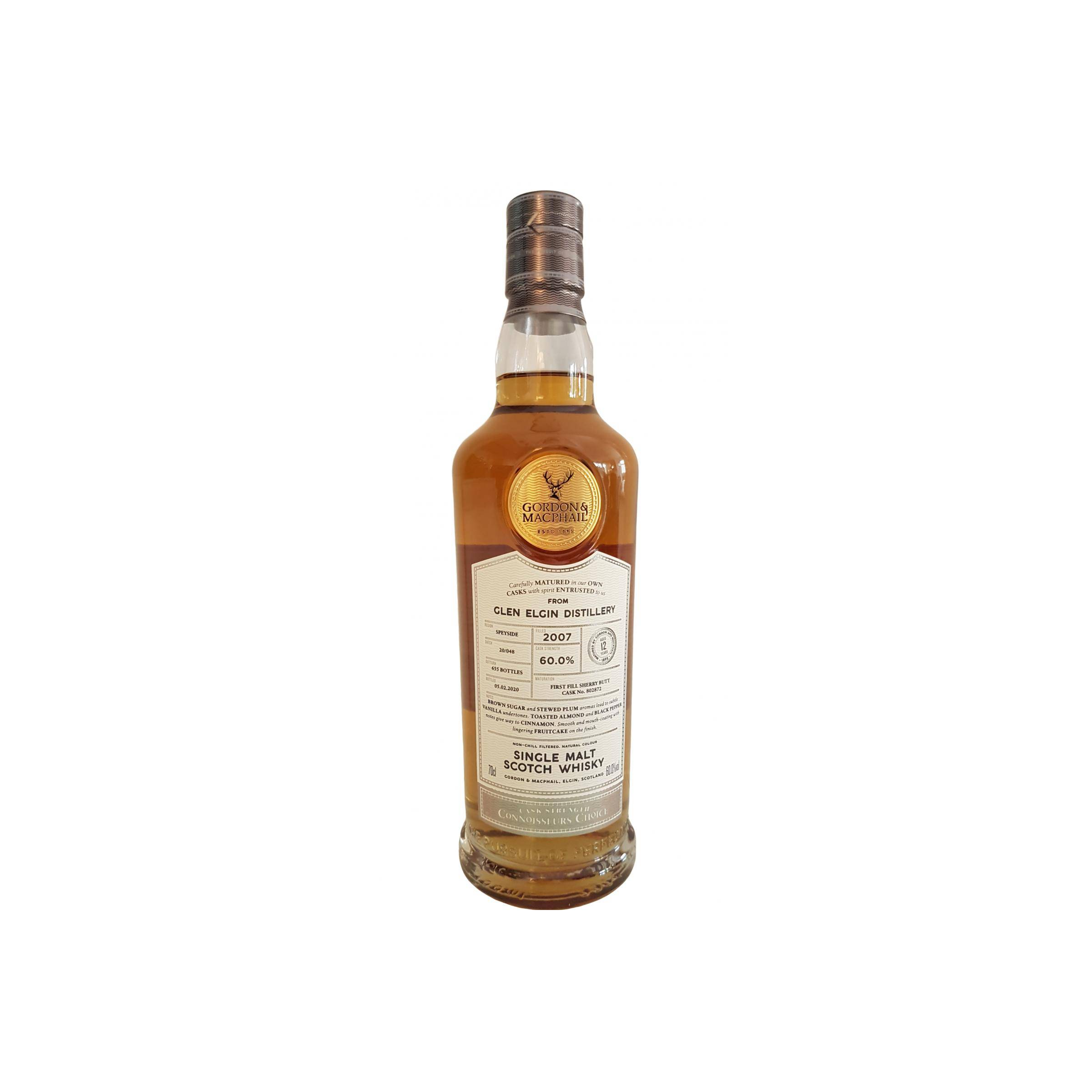 Glen Elgin Connoisseurs Choice - Cask Strength 2007 12 Years Single Malt Whisky 2