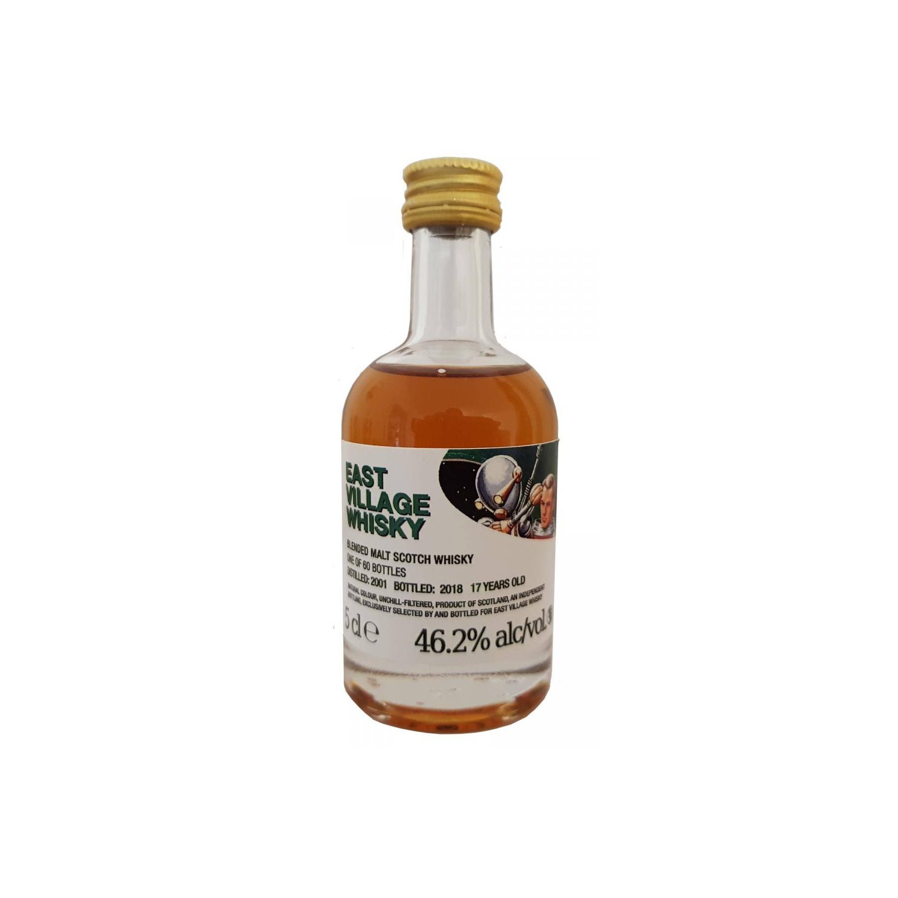 East Village Whisky Company Miniature 2001 17 Years Single Malt Whisky 2