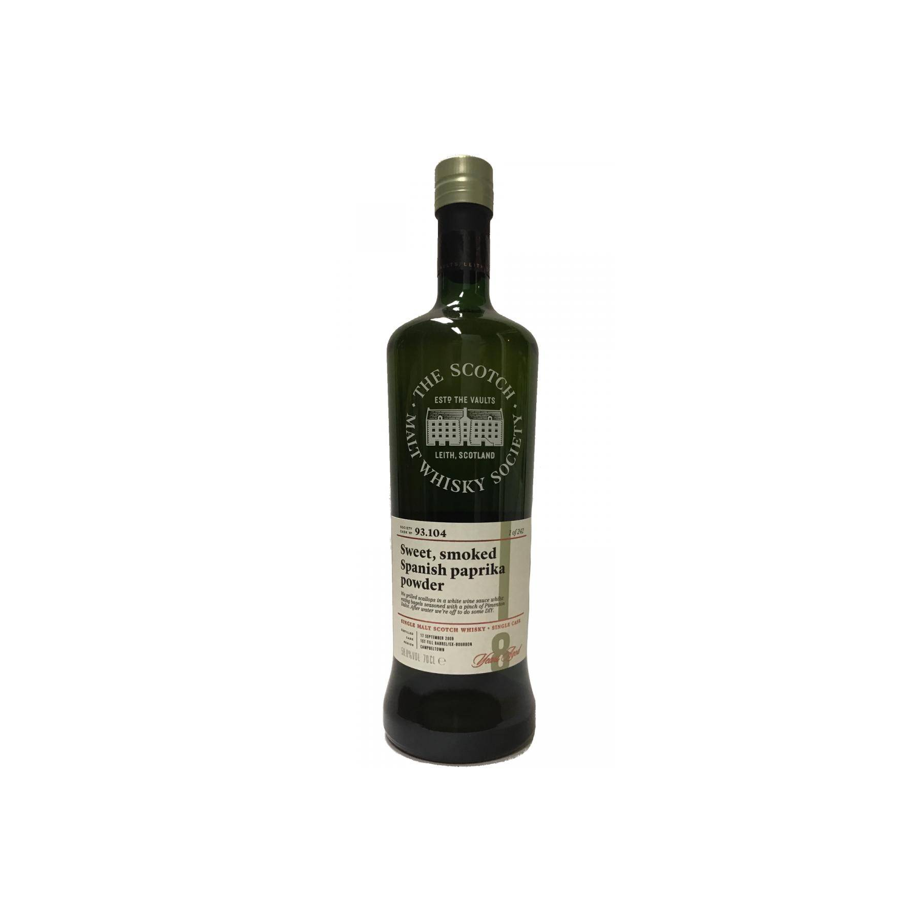 The Scotch Malt Whisky Society 2009 8 Years Single Malt Whisky