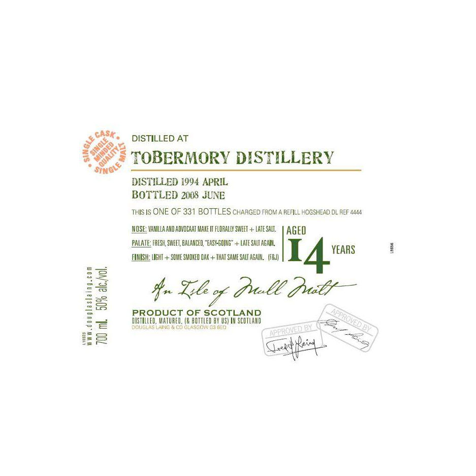 Tobermory Old Malt Cask 1994 14 Years Single Malt Whisky
