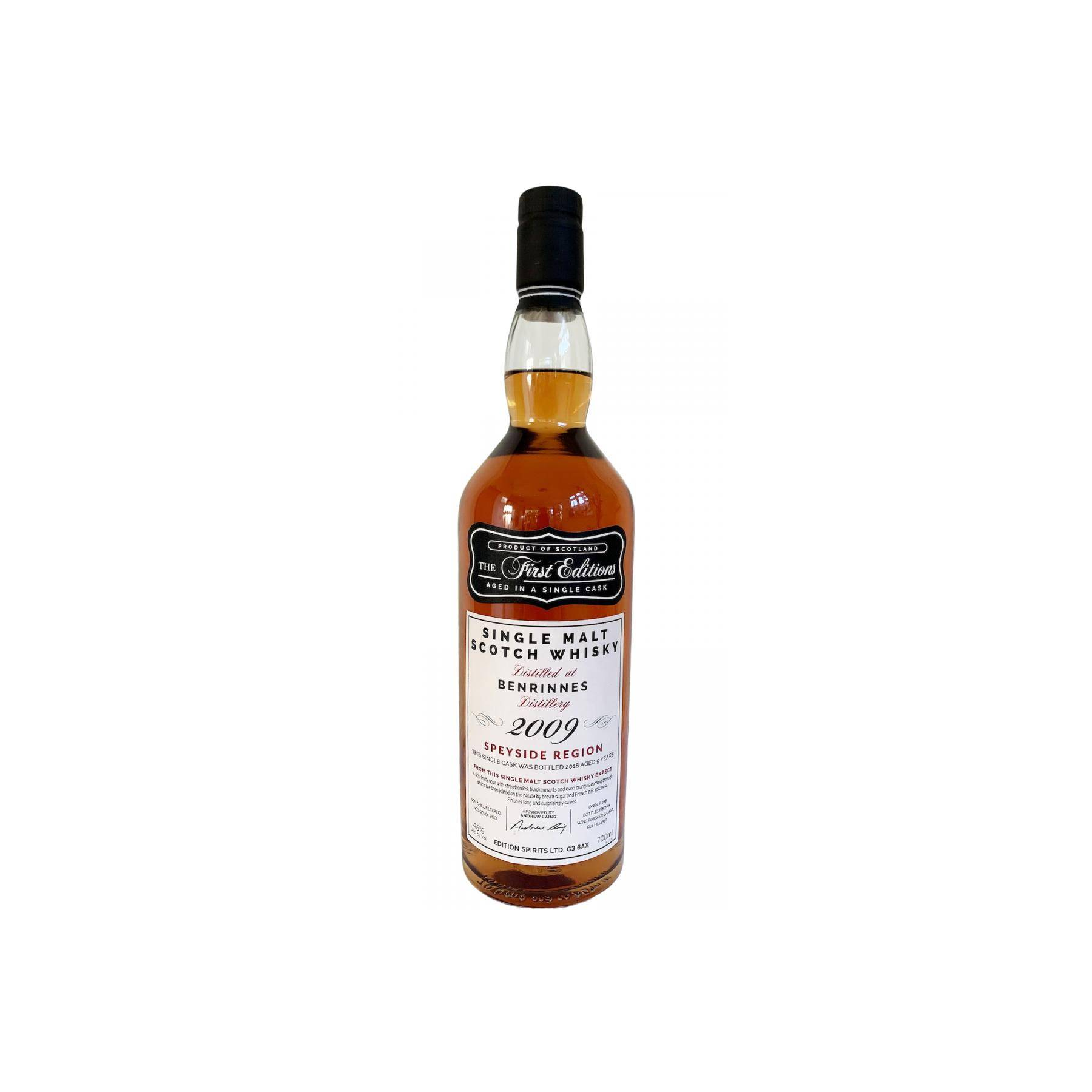 Benrinnes The First Editions 2009 9 Years Single Malt Whisky