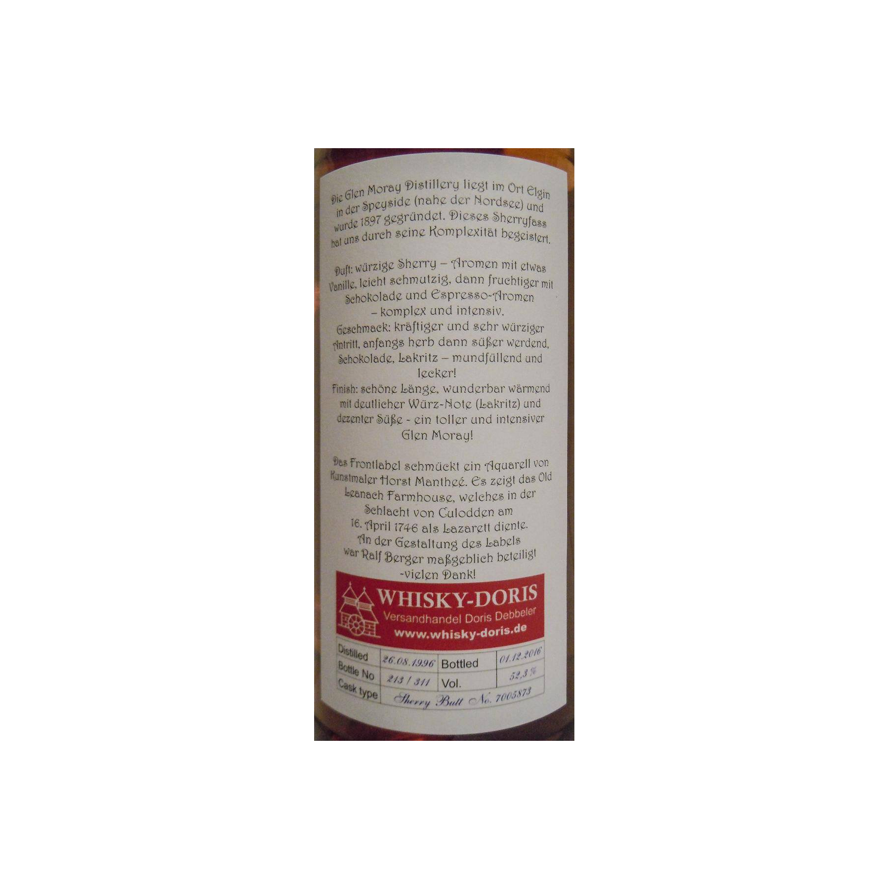 Glen Moray 1996 20 Years Single Malt Whisky 3