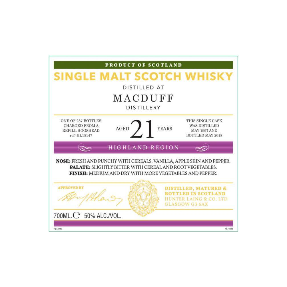 Macduff Old Malt Cask 1997 21 Years Single Malt Whisky 3
