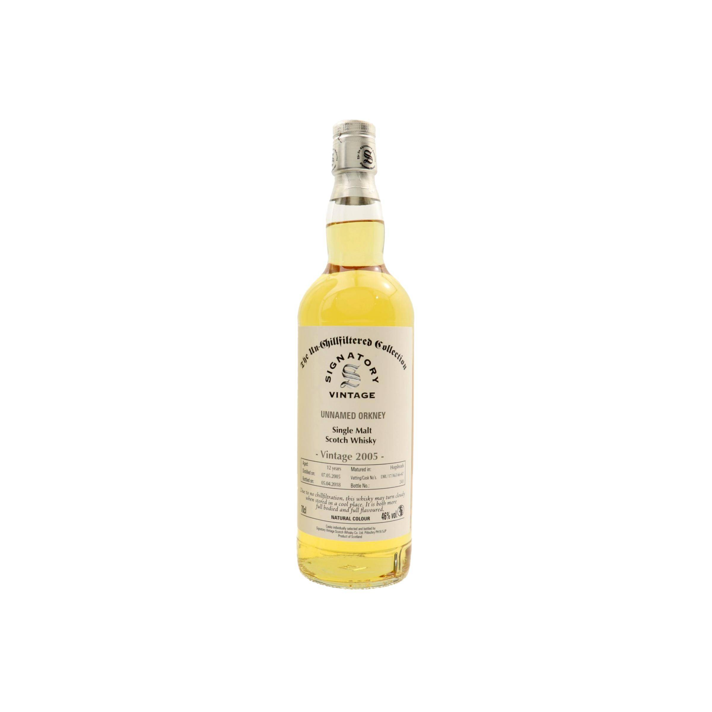 Signatory Vintage The Un-Chillfiltered Collection 2005 12 Years Single Malt Whisky