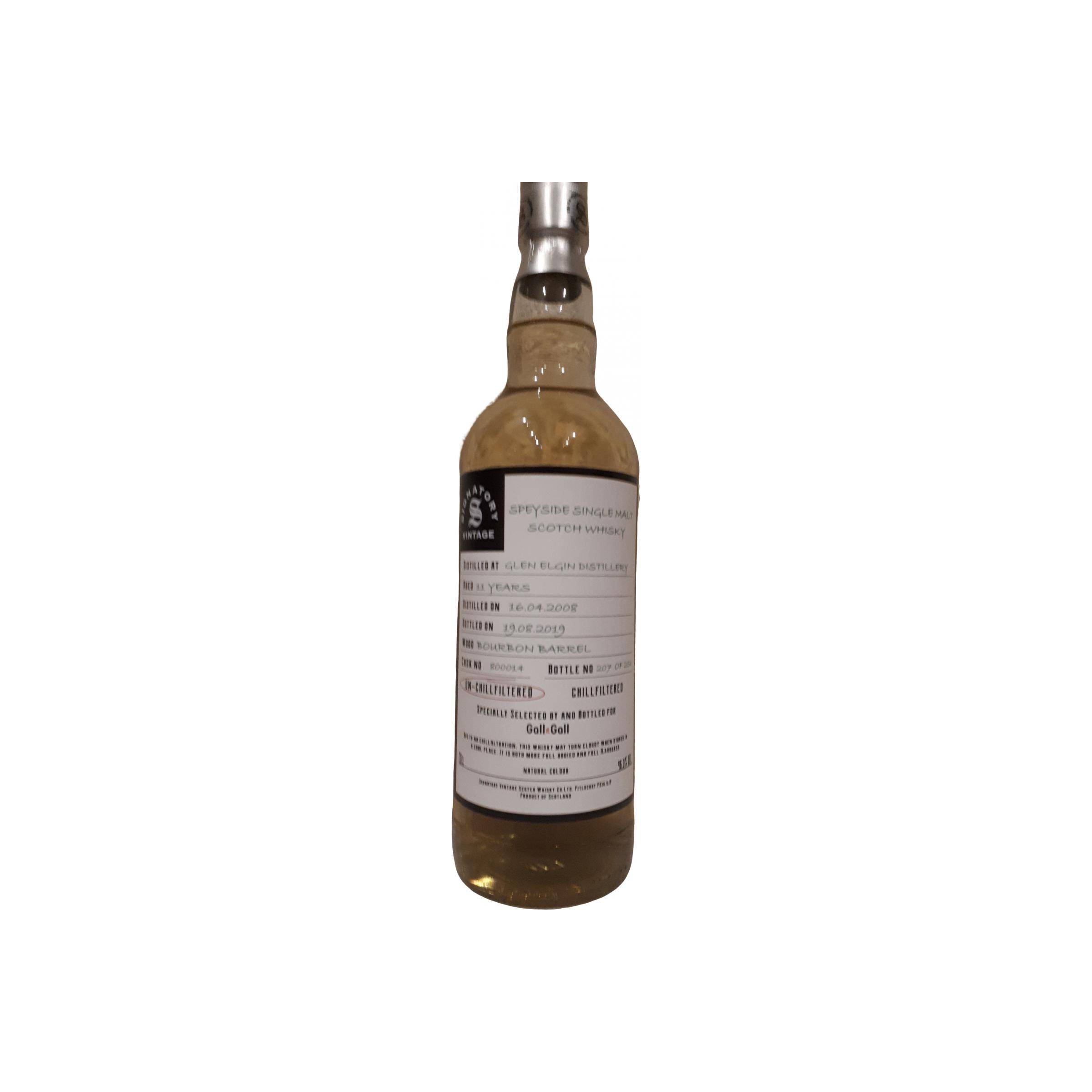 Glen Elgin The Un-Chillfiltered Collection 2008 11 Years Single Malt Whisky