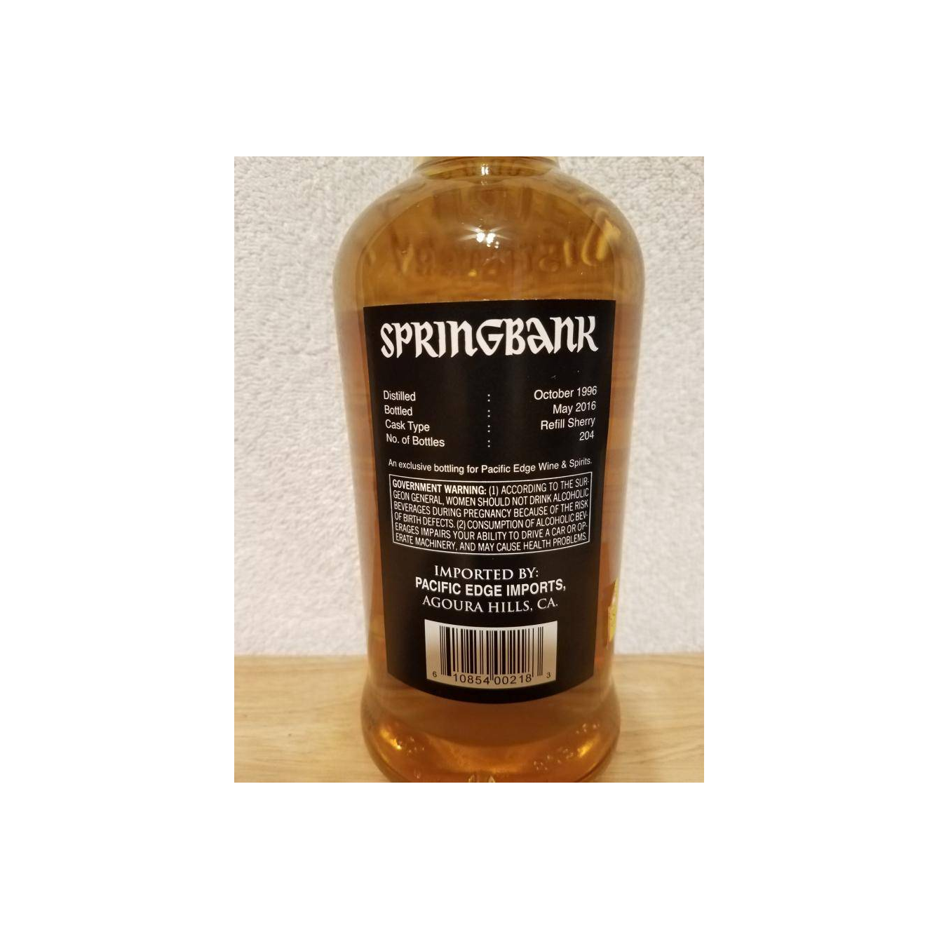 Springbank Single Cask 1996 19 Years Single Malt Whisky 2