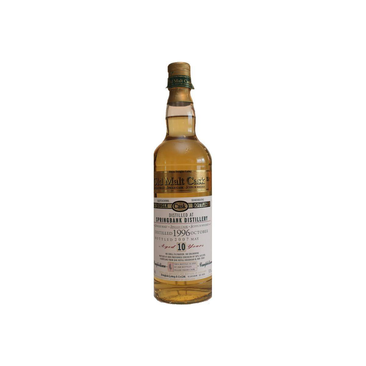 Springbank Old Malt Cask 1996 10 Years Single Malt Whisky
