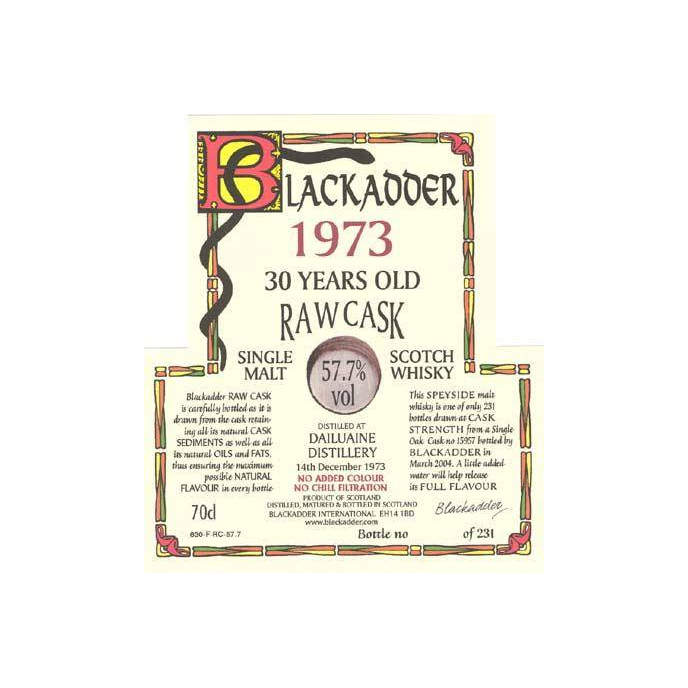 Dailuaine Raw Cask 1973 30 Years Single Malt Whisky