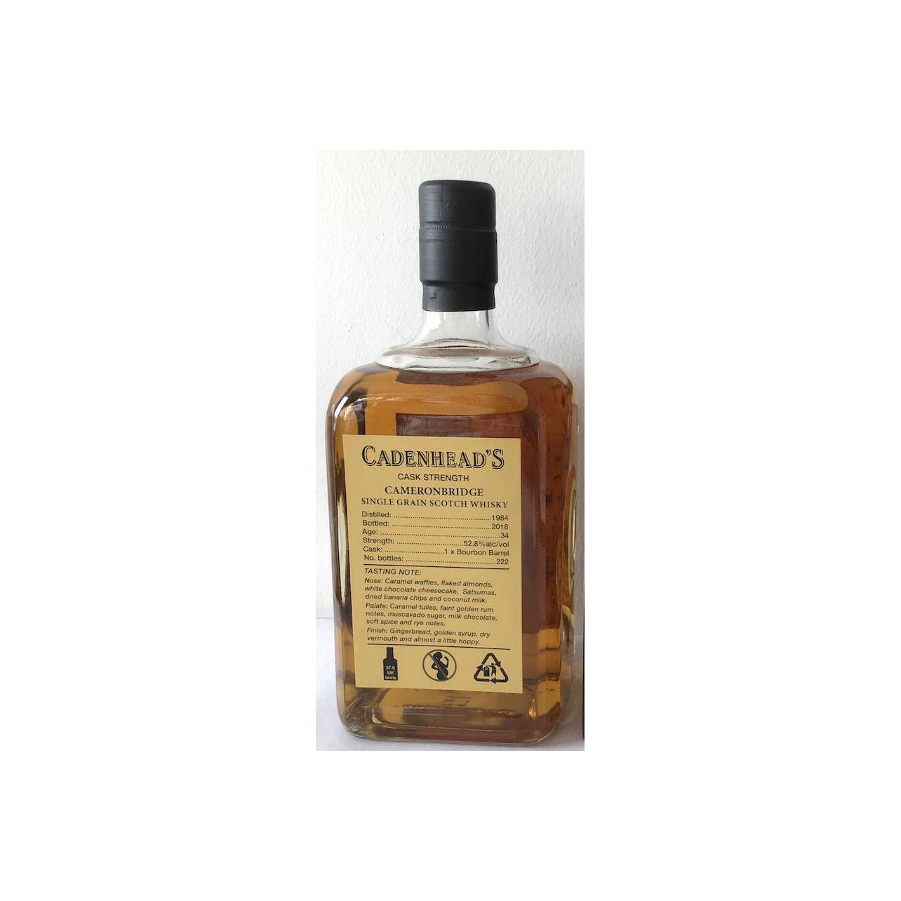 Cameronbridge Single Cask 1984 34 Years Single Grain Whisky 2
