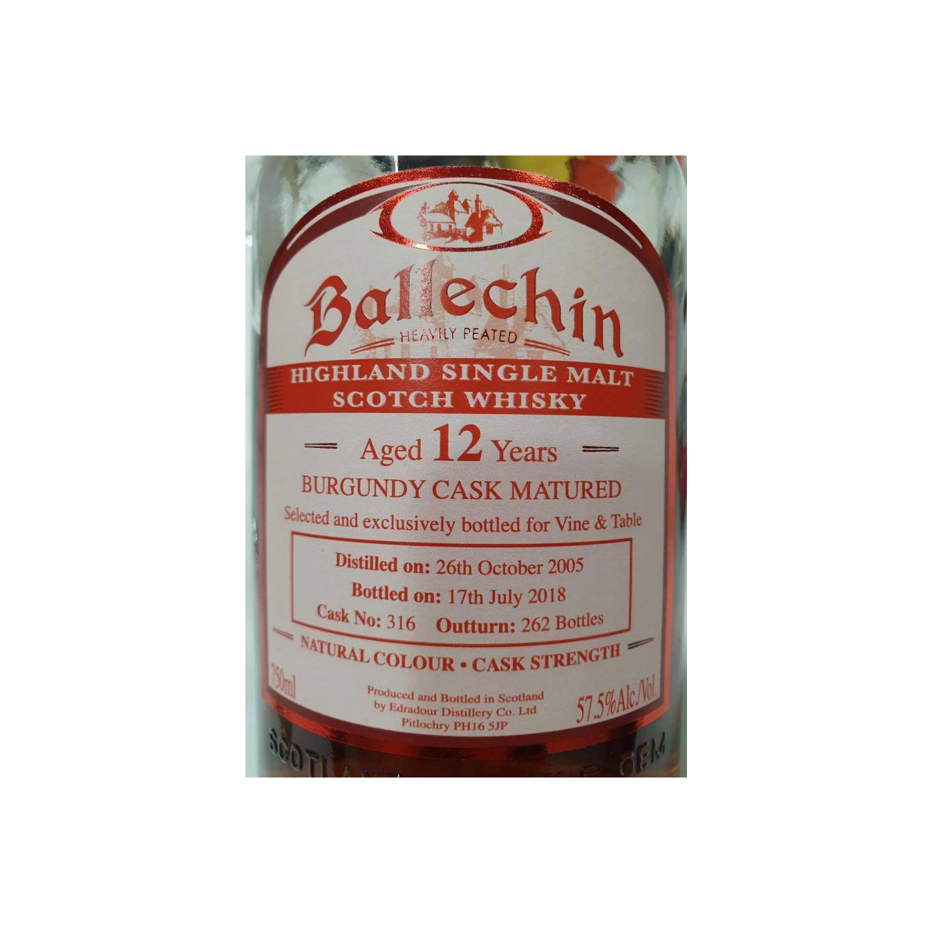 Ballechin 2005 12 Years Single Malt Whisky