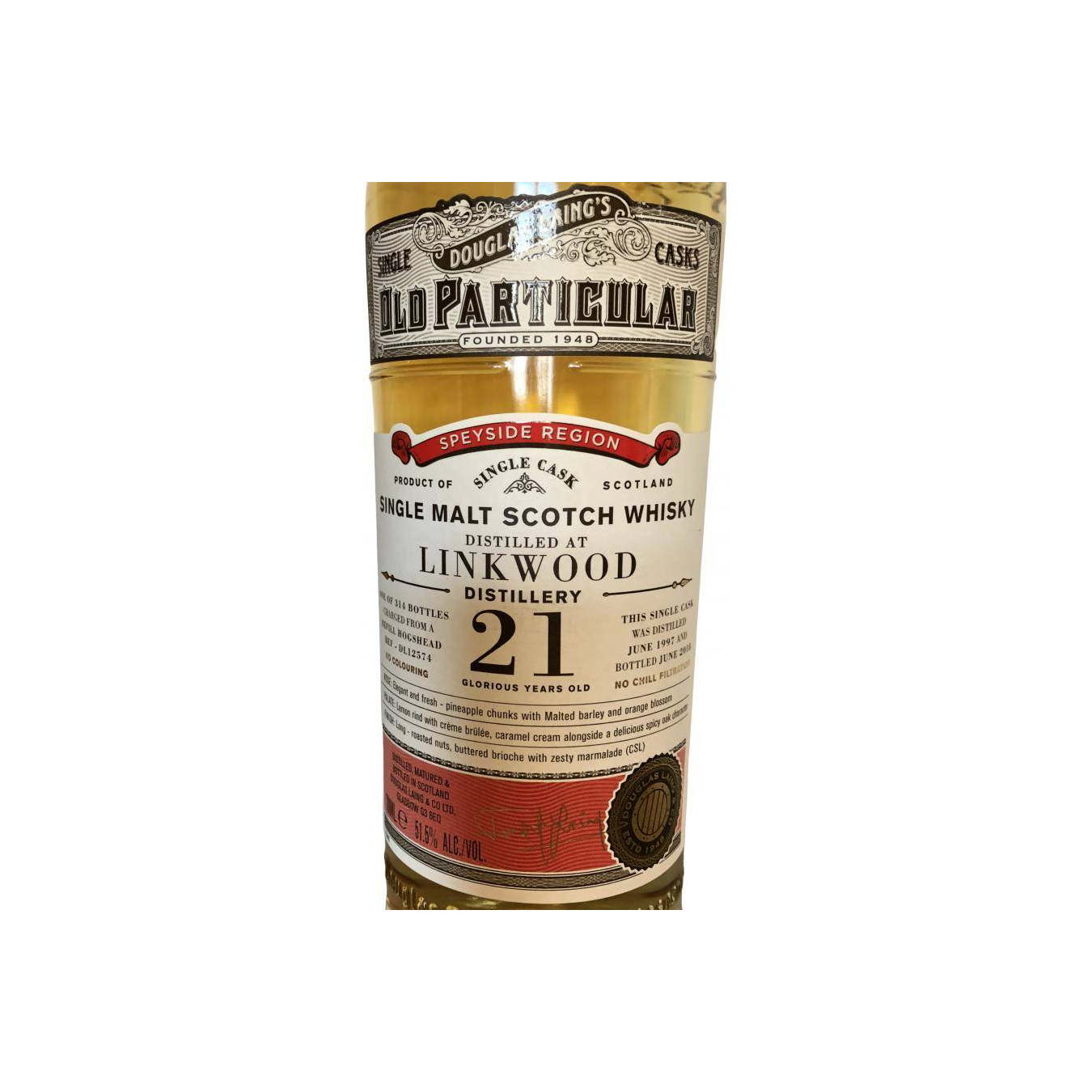 Linkwood Old Particular 1997 21 Years Single Malt Whisky 2