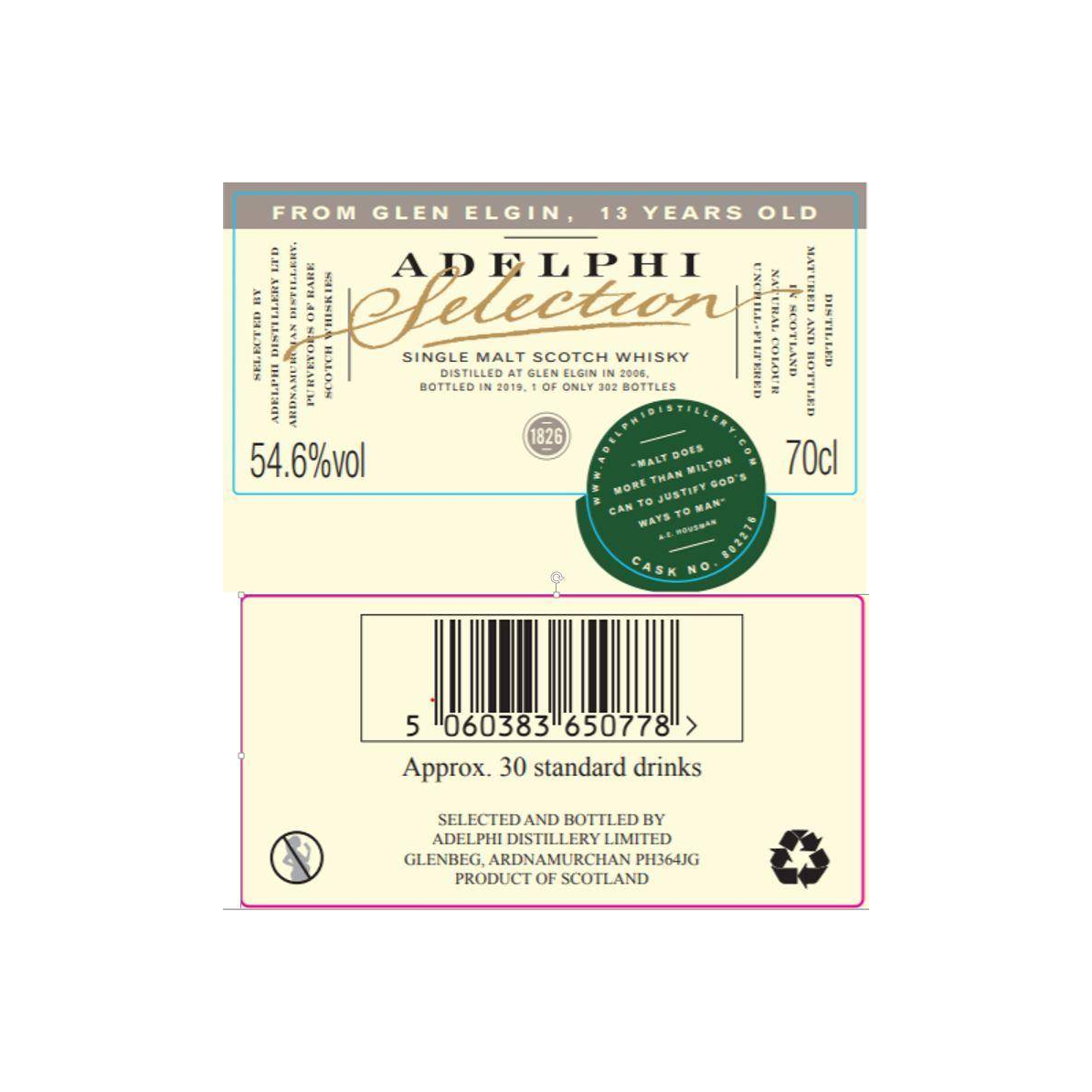 Glen Elgin Limited Edition 2006 13 Years Single Malt Whisky 2