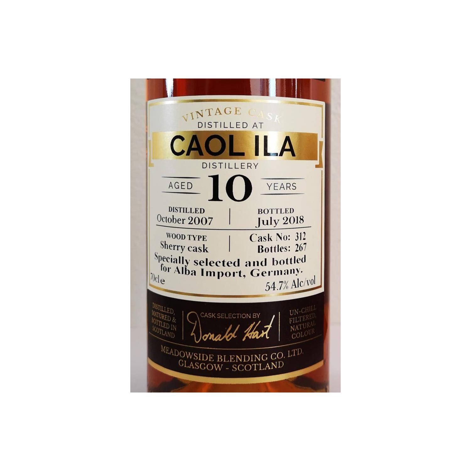 Caol Ila 2007 10 Years Single Malt Whisky 2