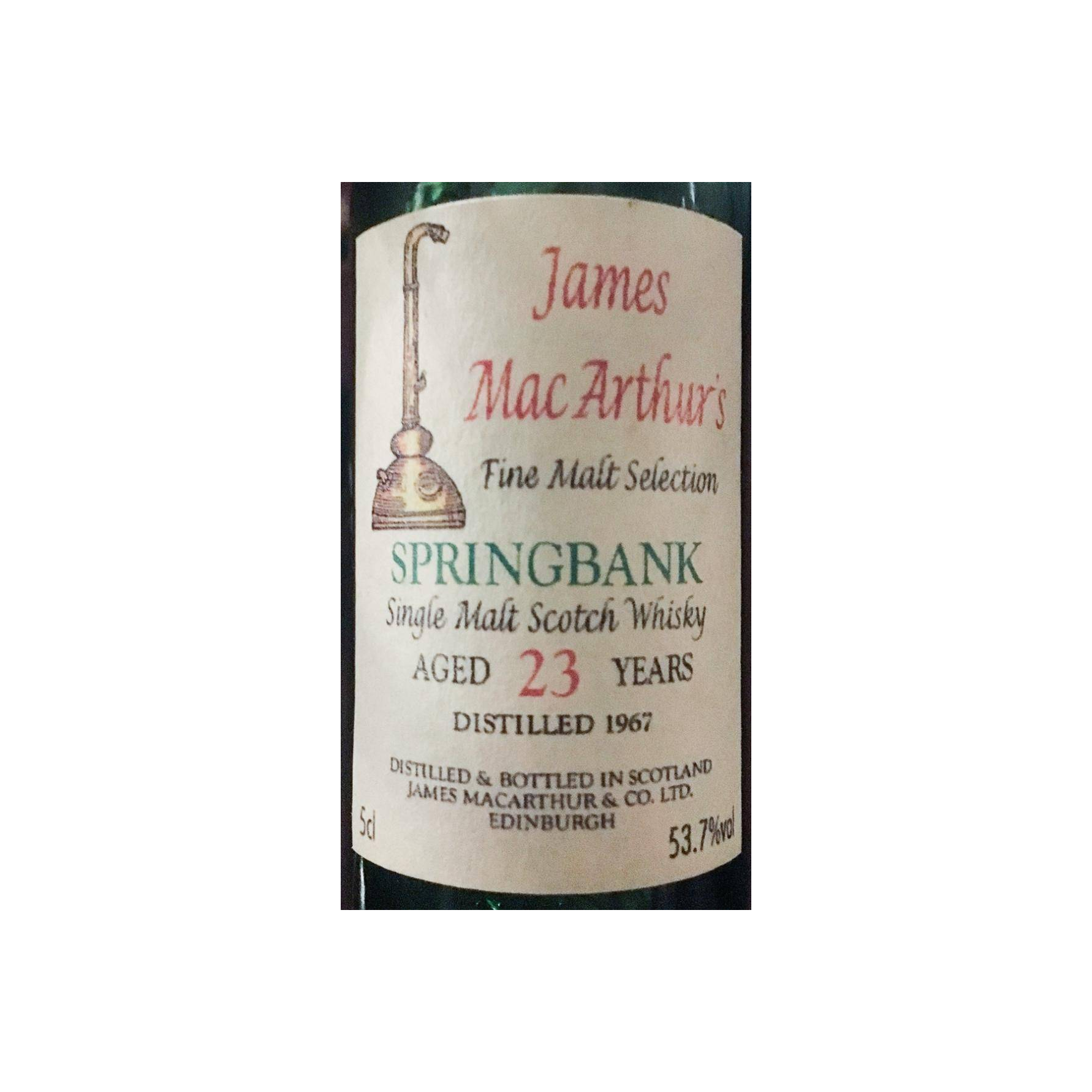 Springbank 1967 23 Years Single Malt Whisky 3