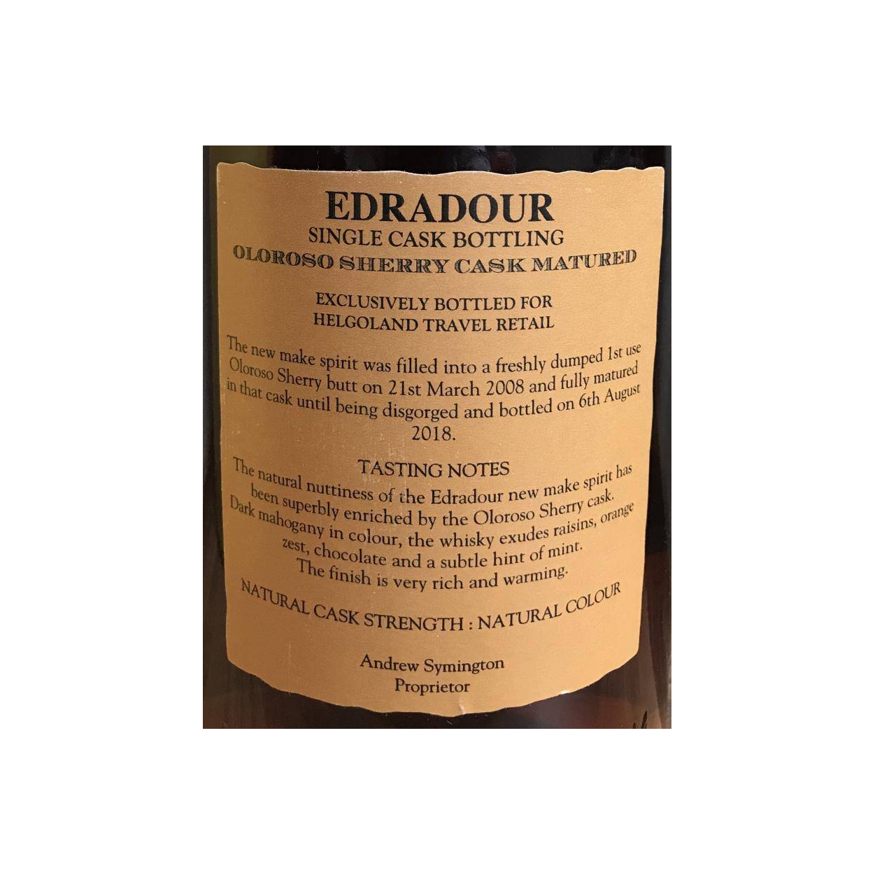 Edradour 2008 10 Years Single Malt Whisky 3